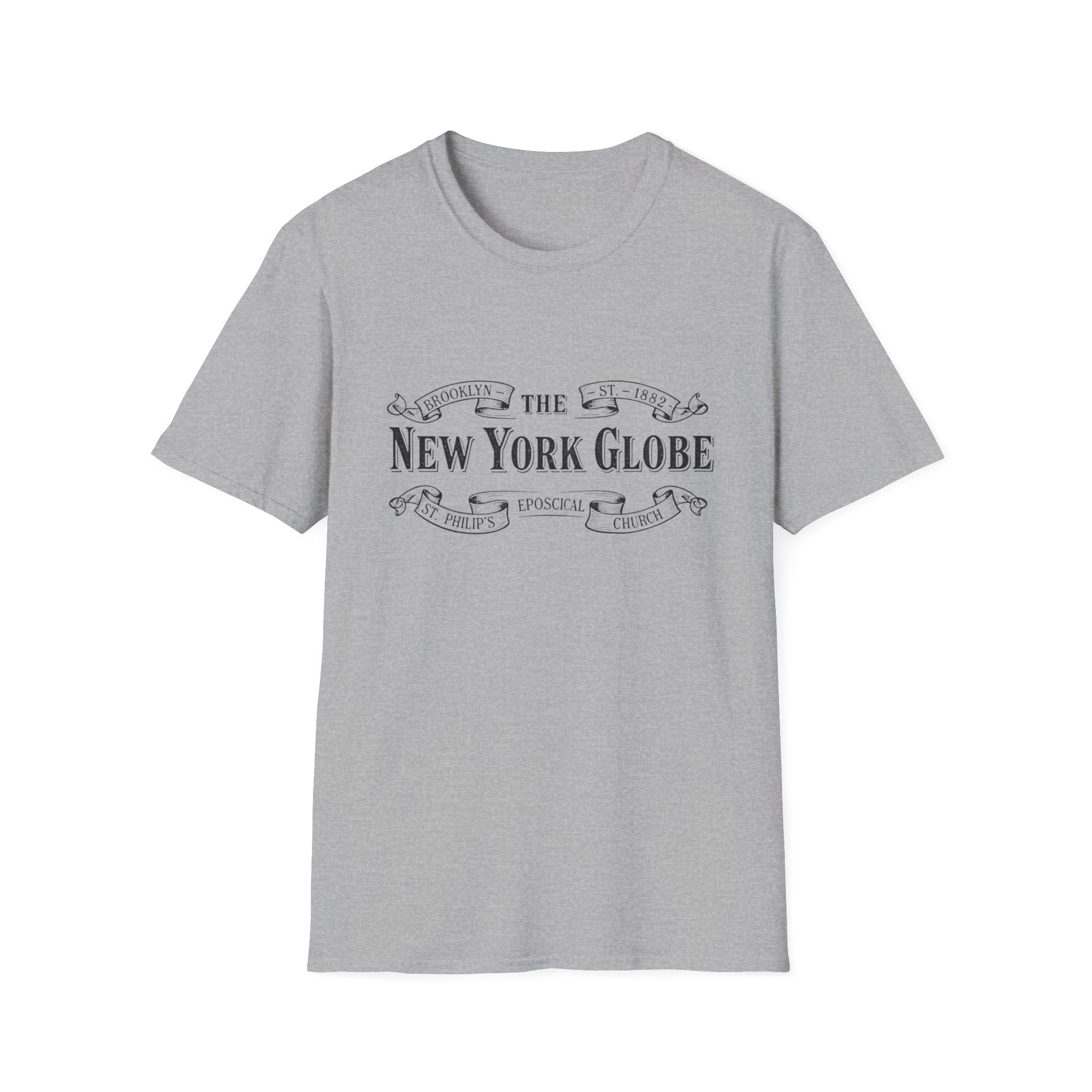 New York Globe Vintage Logo T-Shirt Guilded Age Inspired - Creations by Chris and Carlos