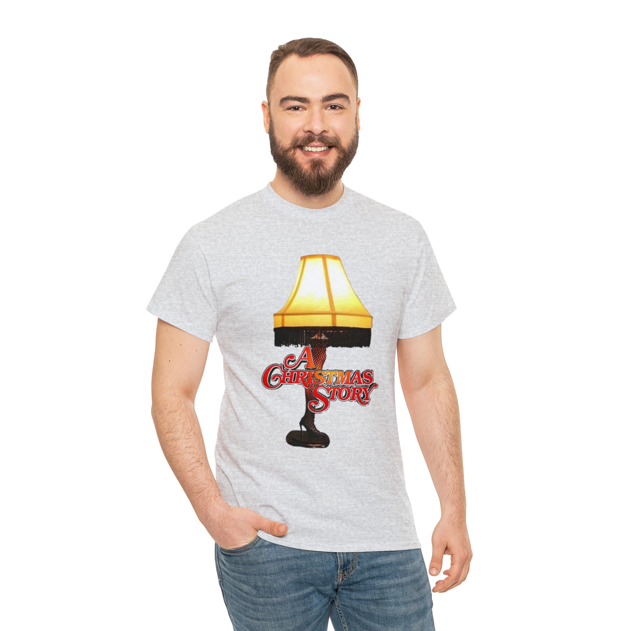 A Christmas Story- Leg Lamp Unisex Heavy Cotton T-Shirt - Creations by Chris and Carlos