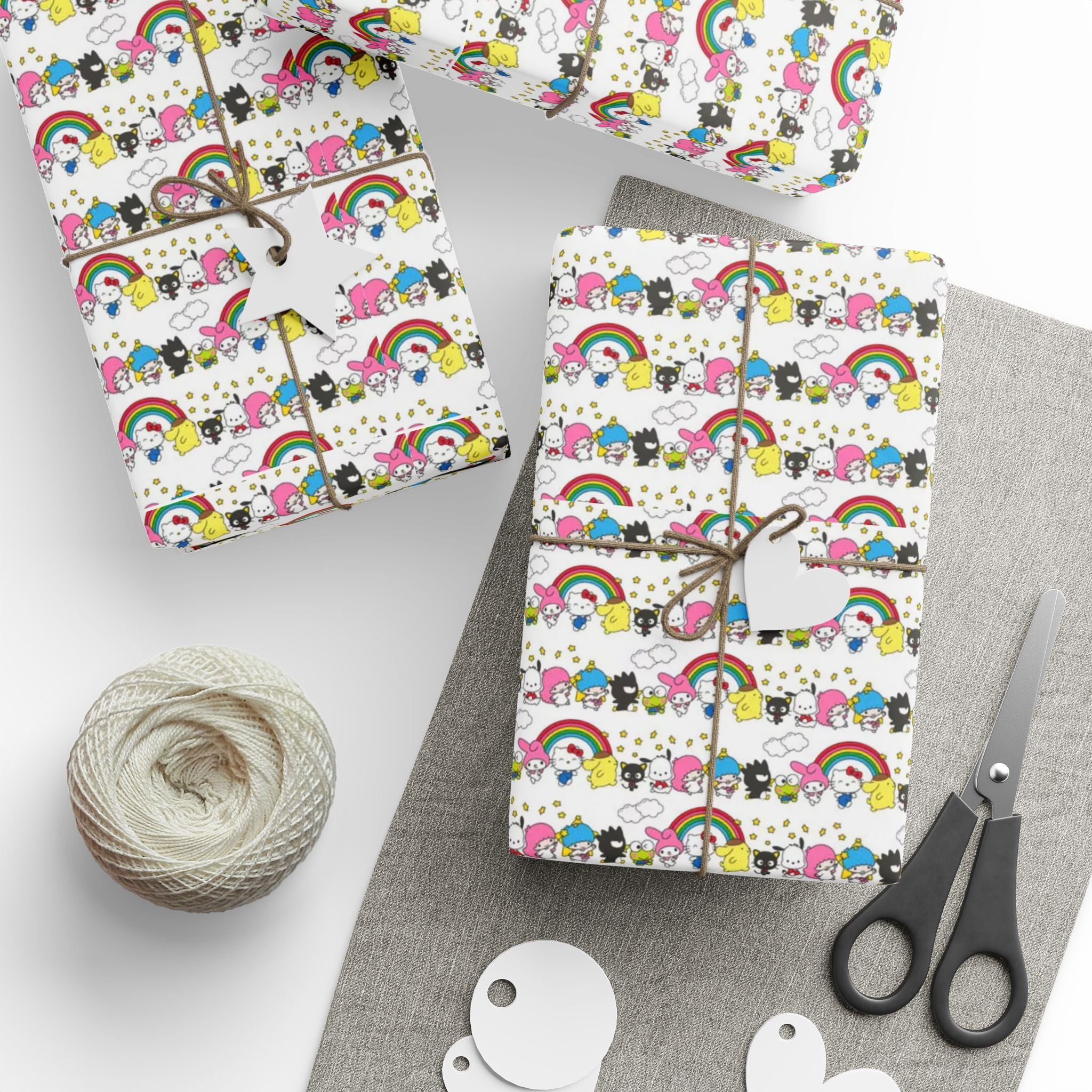 Unicorn & Rainbow Kids Wrapping Paper Roll — Cute Cartoon Gift Wrap for Birthdays & Baby Showers - Creations by Chris and Carlos