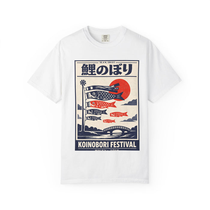 Koinobori Festival T-Shirt – Japanese Carp Streamer Graphic