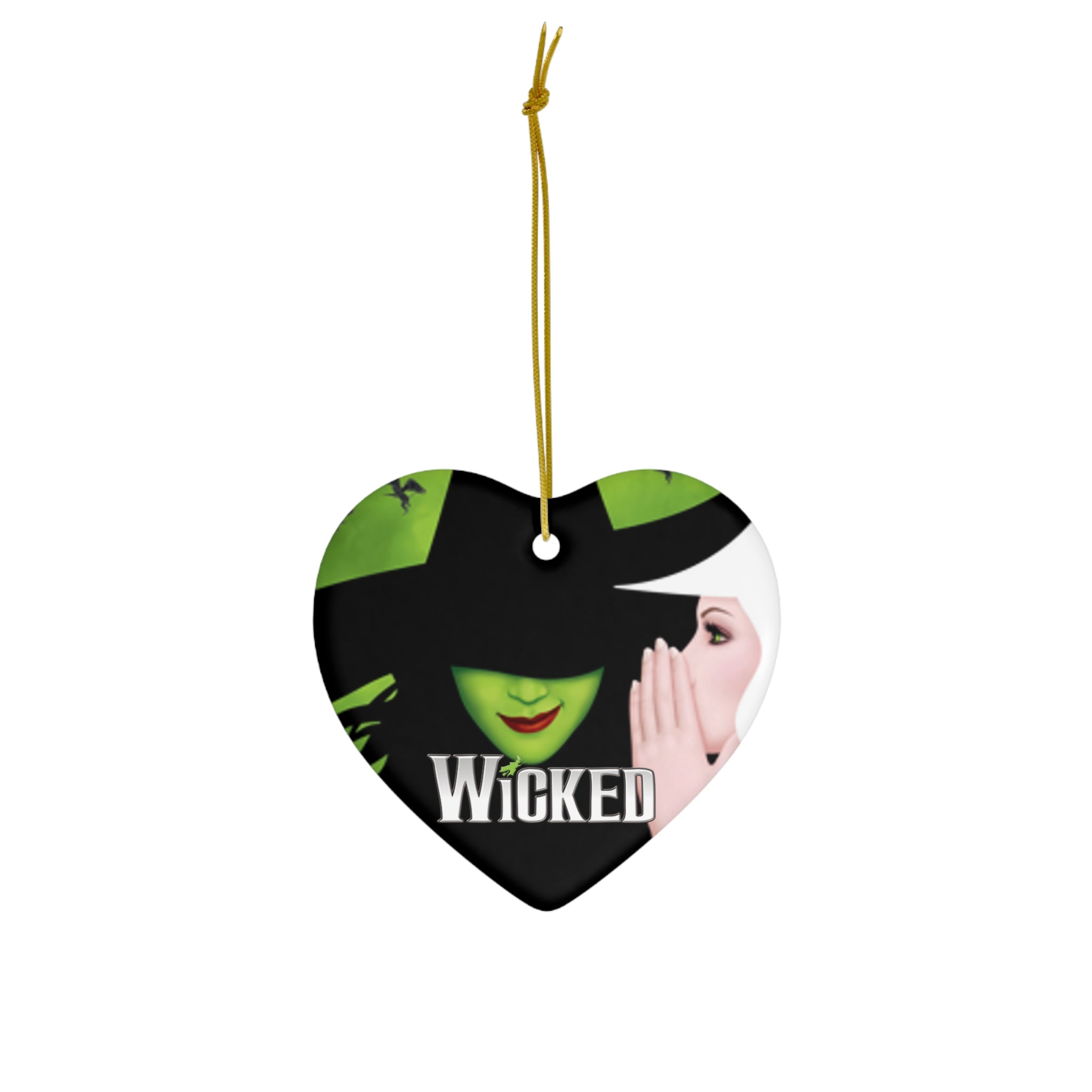 Wicked- Ceramic Ornament, 4 Shapes - Creations by Chris and Carlos