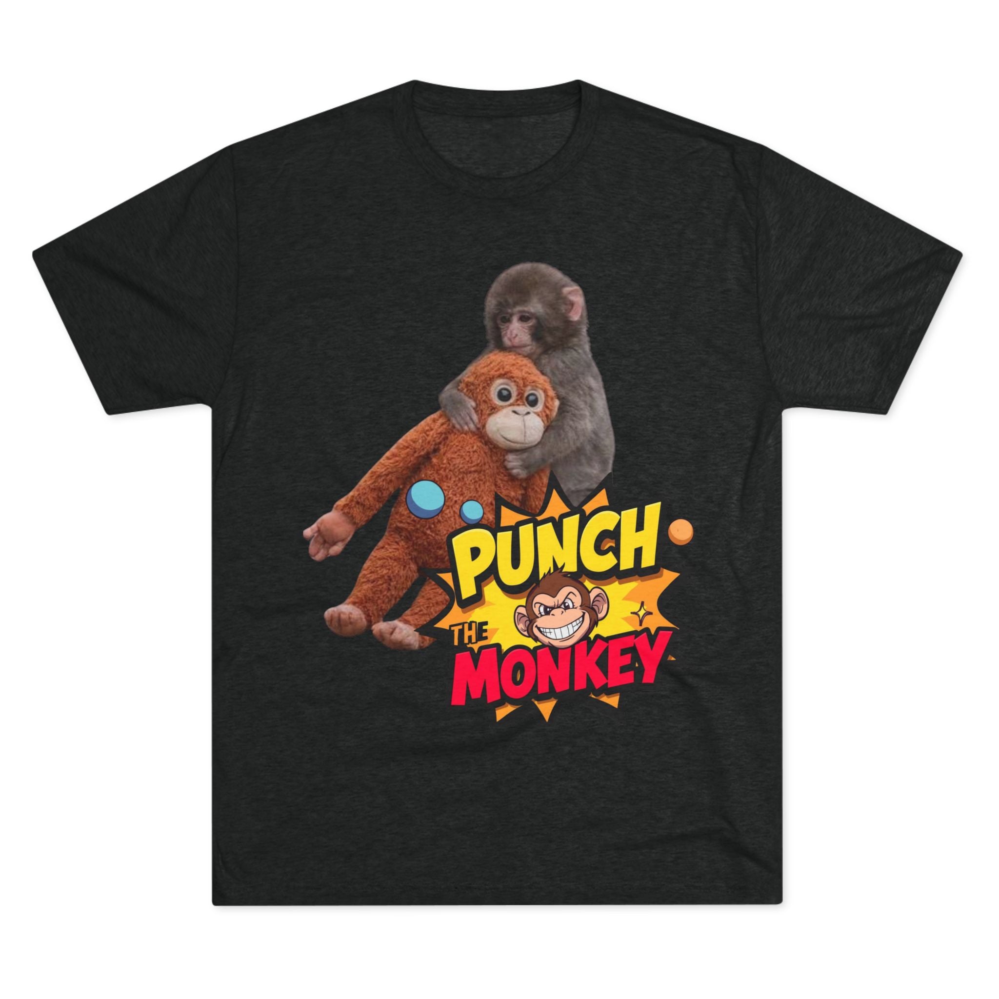 Punch the Monkey T-Shirt — Retro Comic Cartoon Monkey Graphic Tee - Creations by Chris and Carlos