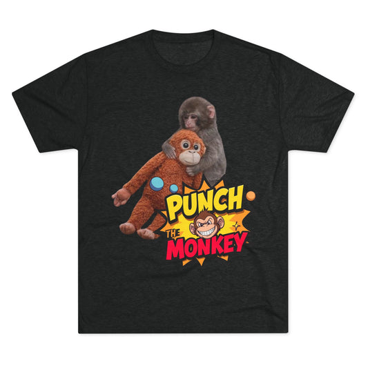 Punch the Monkey T-Shirt — Retro Comic Cartoon Monkey Graphic Tee - Creations by Chris and Carlos