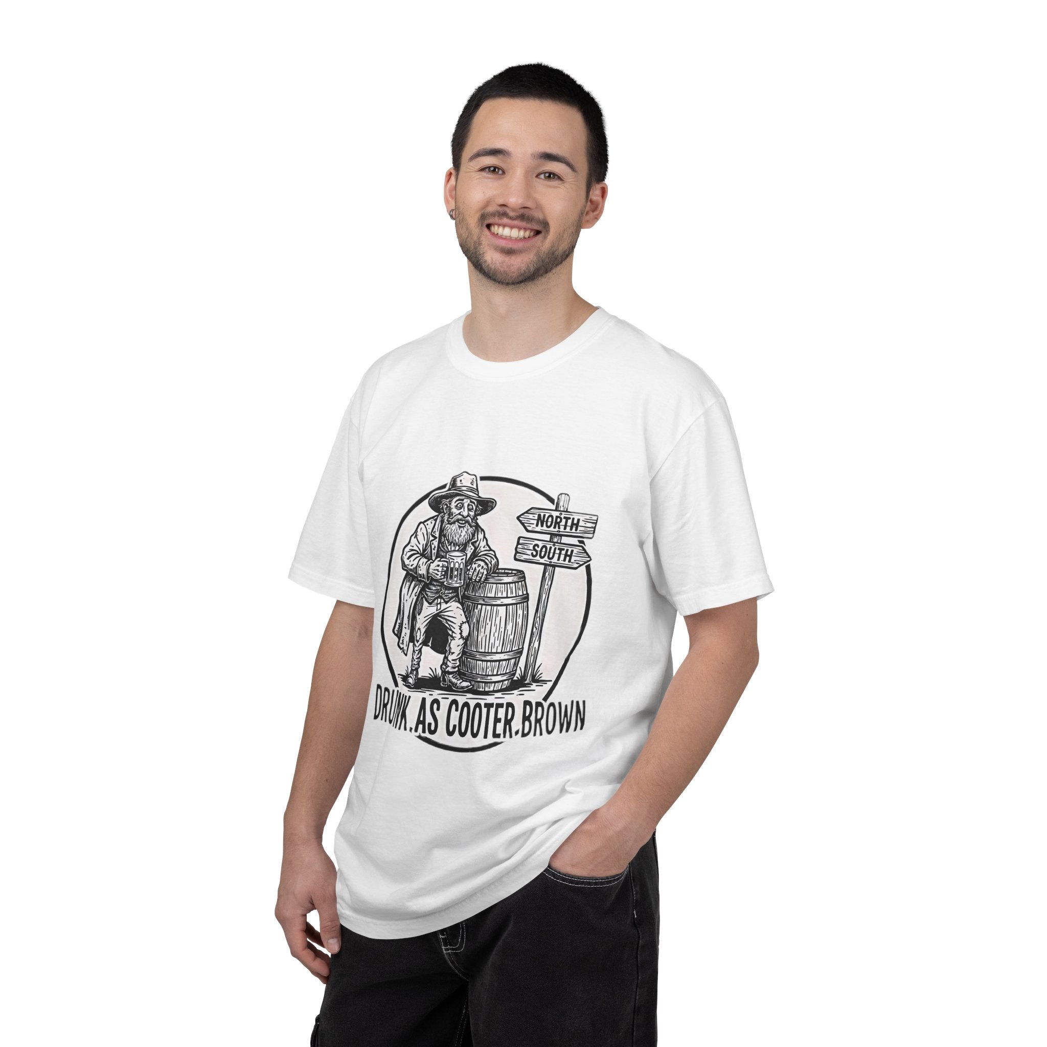 Drunk as Cooter Brown T-Shirt — Vintage Country Barrel Graphic Tee - Creations by Chris and Carlos