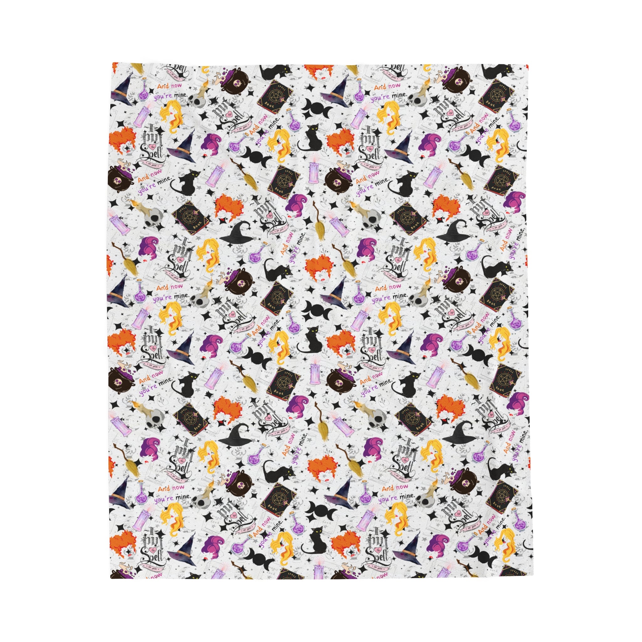 Hocus Pocus- Velveteen Plush CuddleLux Bliss Blanket - Creations by Chris and Carlos