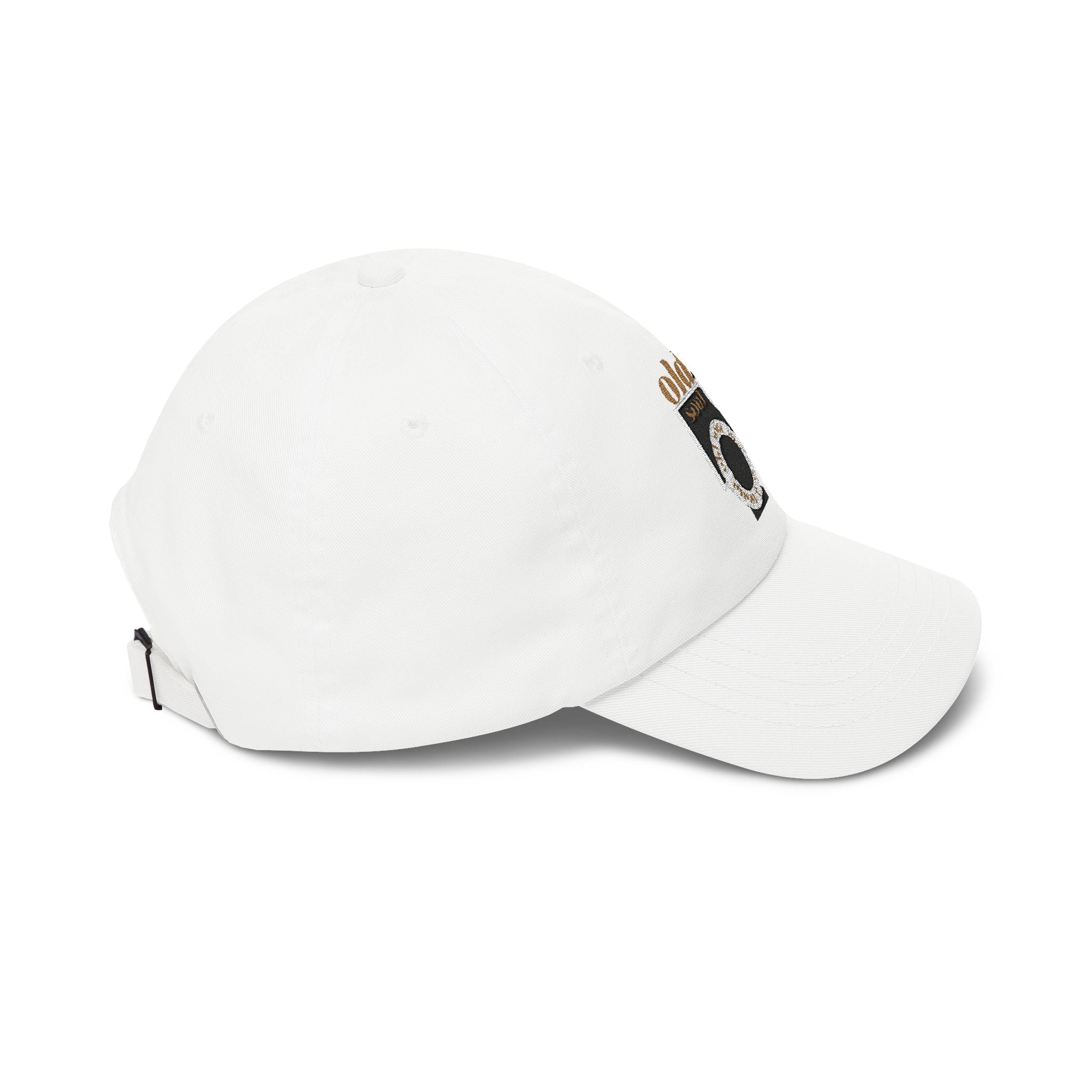 Classic Dad Cap – 'Old Soul' Retro Block Logo Embroidered Baseball Hat - Creations by Chris and Carlos
