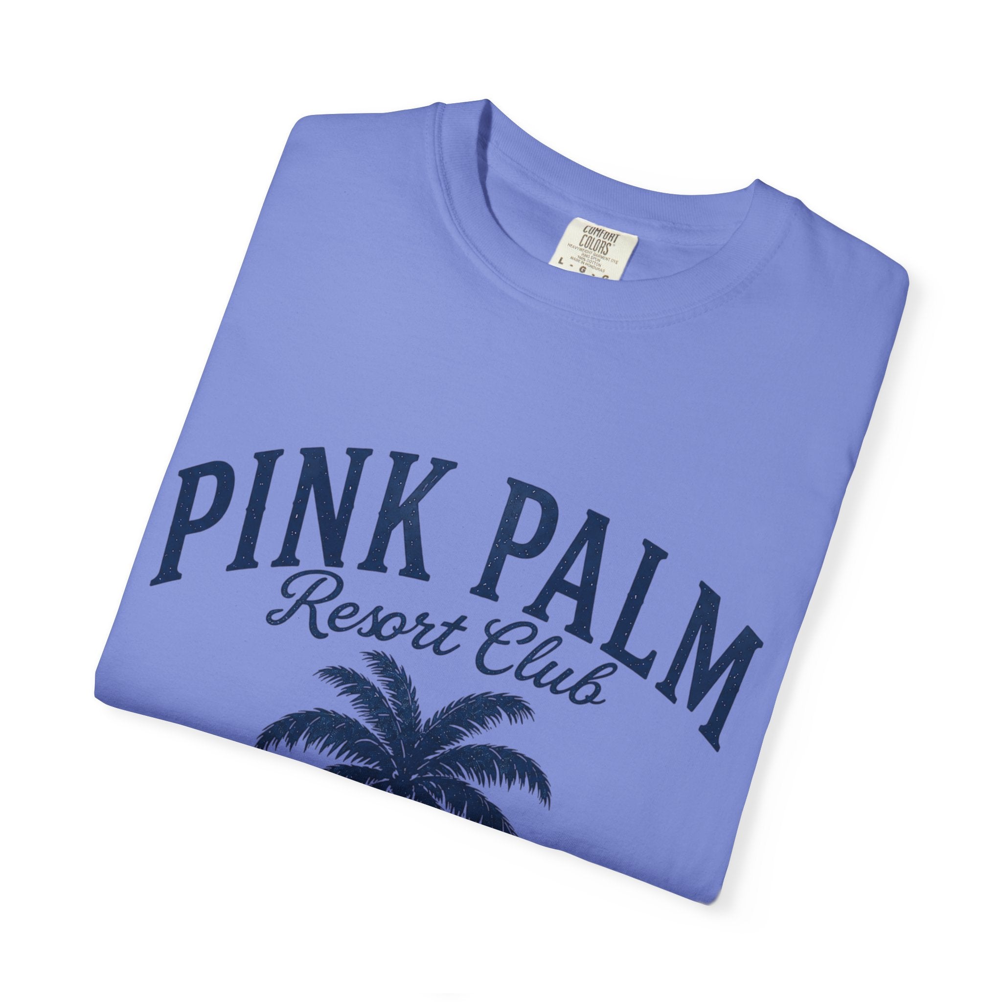 Pink Palm Resort Club T-Shirt — Tropical Palm Graphic Tee - Creations by Chris and Carlos