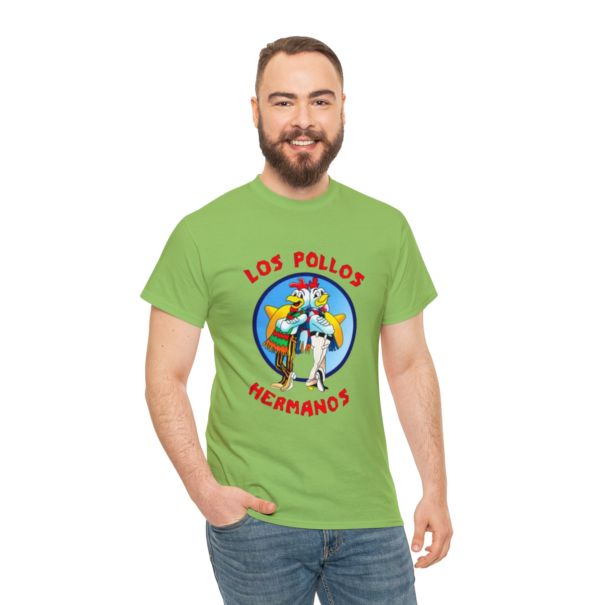 Pollos- Unisex Heavy Cotton T-Shirt - Creations by Chris and Carlos