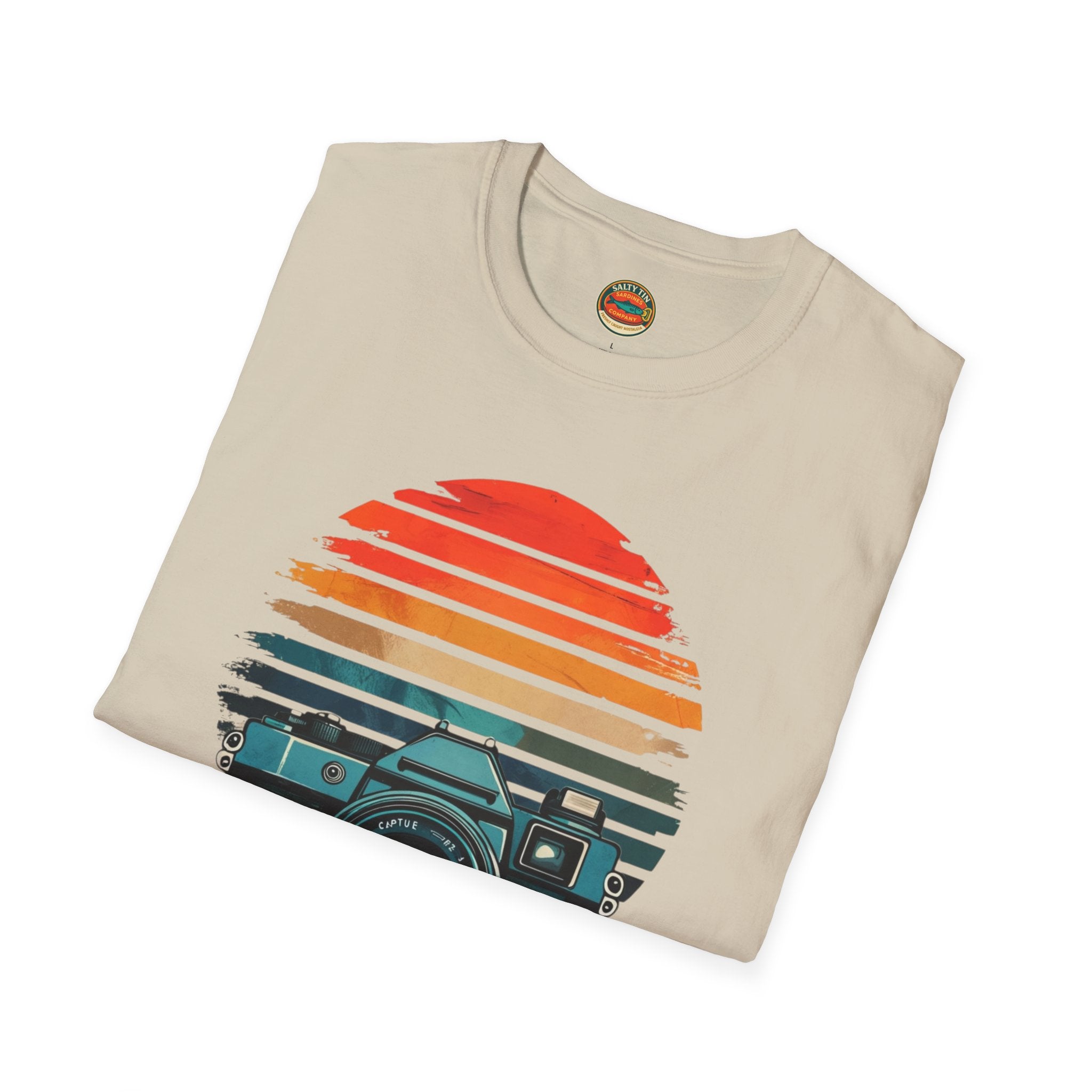 Capture The Past Camera T-Shirt — Vintage Retro Photography Tee - Creations by Chris and Carlos