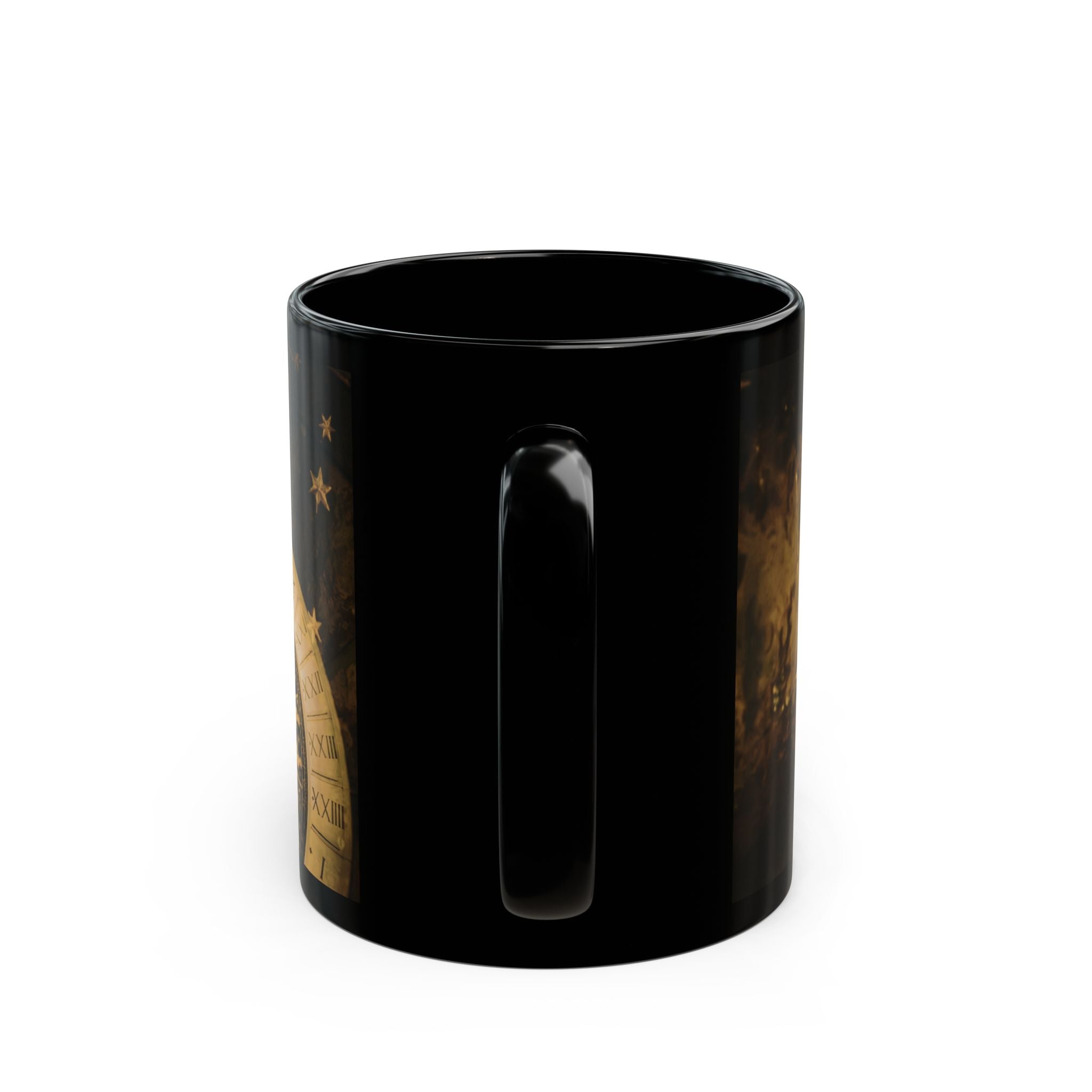 Astrology Spiral Black Mug — Zodiac Wheel Coffee Cup (11oz/15oz) - Creations by Chris and Carlos