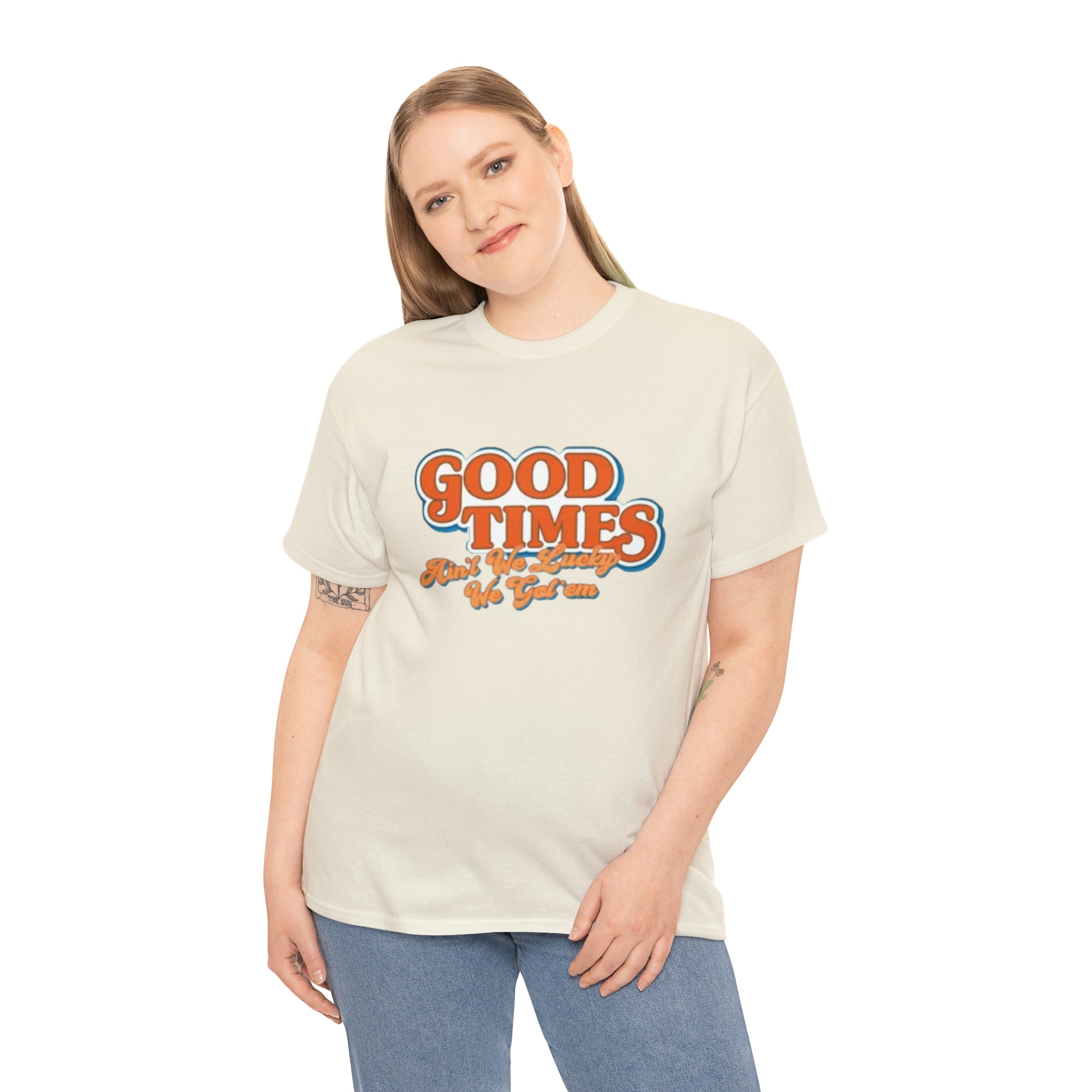 Good Times 70's TV Show- Unisex Heavy Cotton T-Shirt - Creations by Chris and Carlos