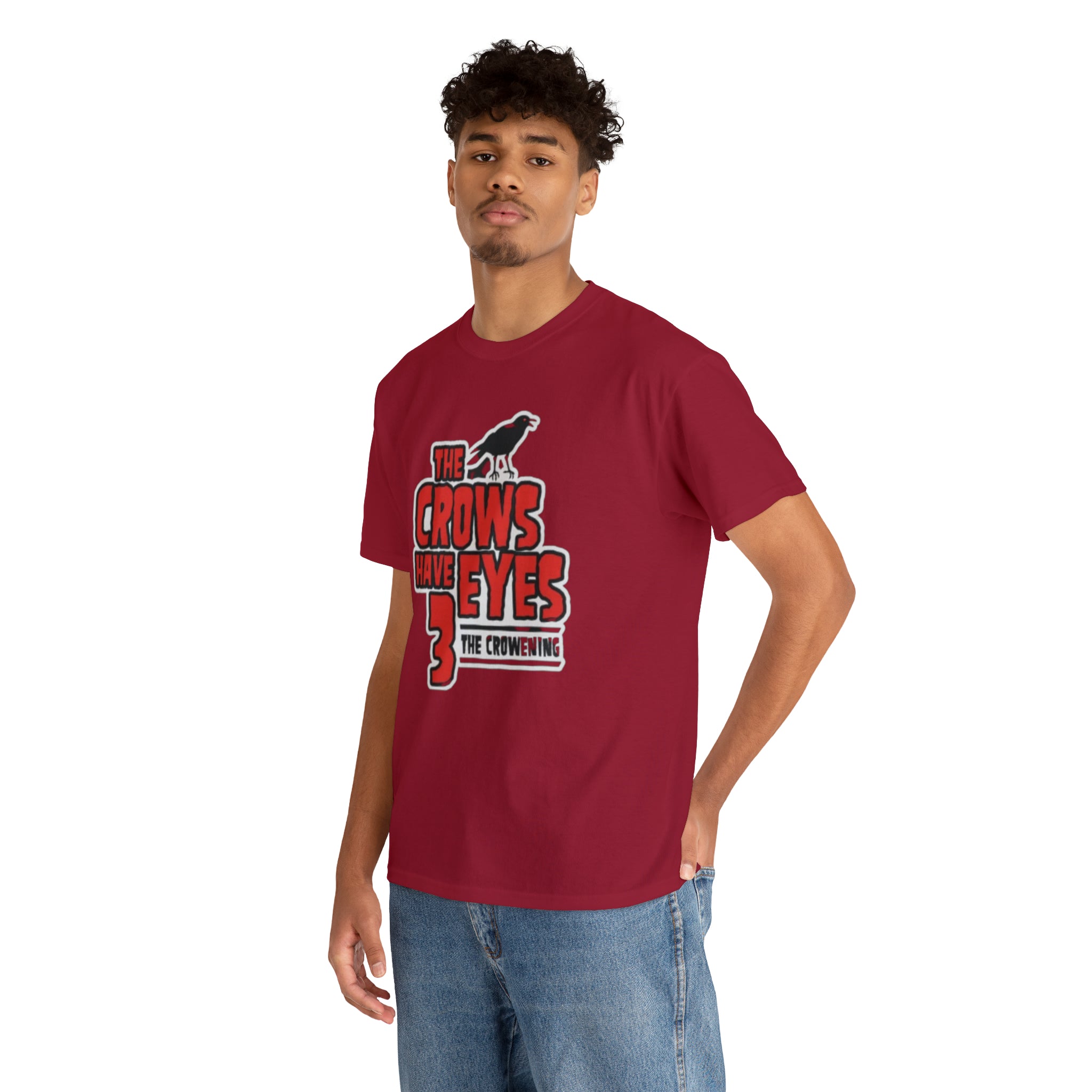 The Crows have eyes 3- Unisex Heavy Cotton T-Shirt - Creations by Chris and Carlos