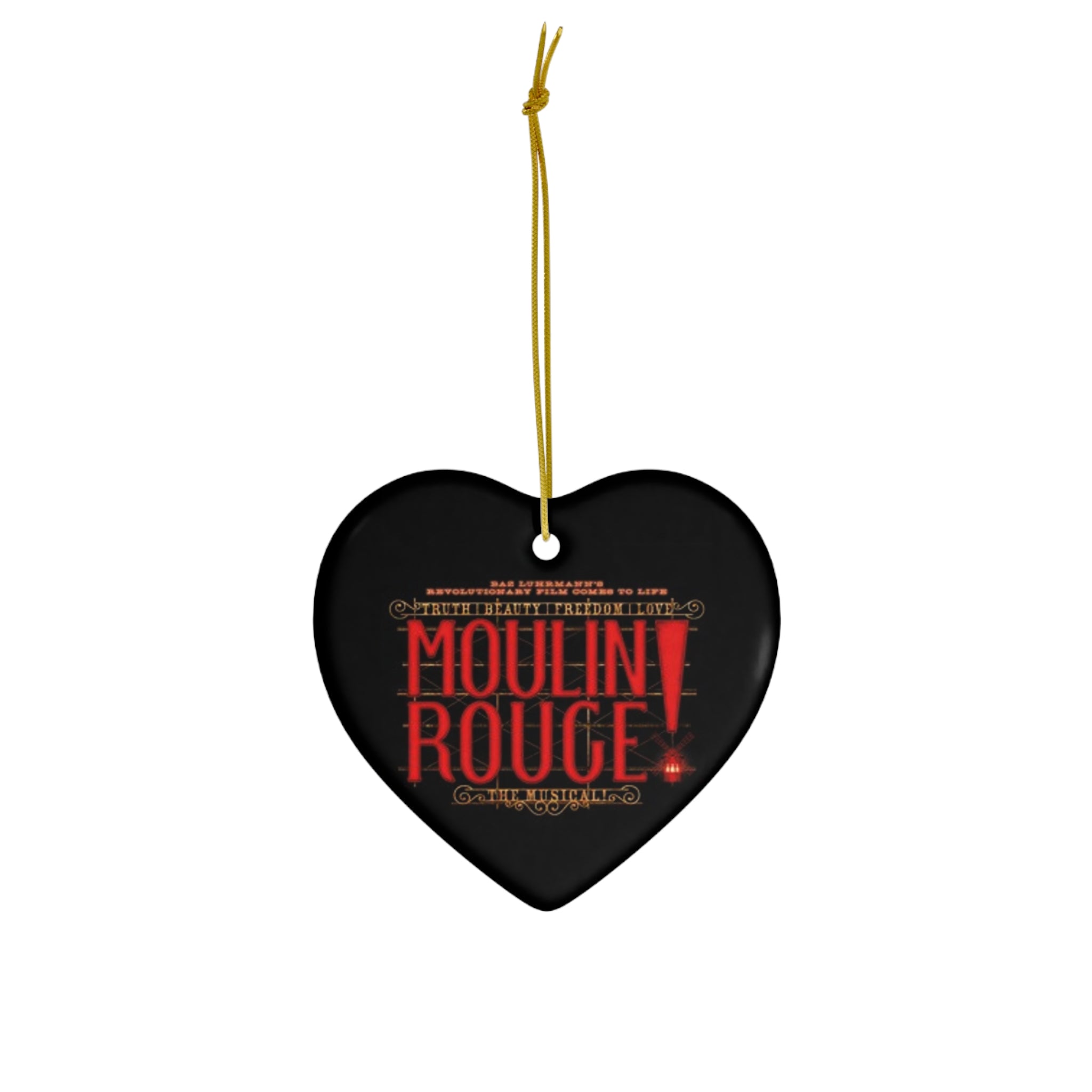 Moulin Rouge- Ceramic Ornament, 4 Shapes - Creations by Chris and Carlos