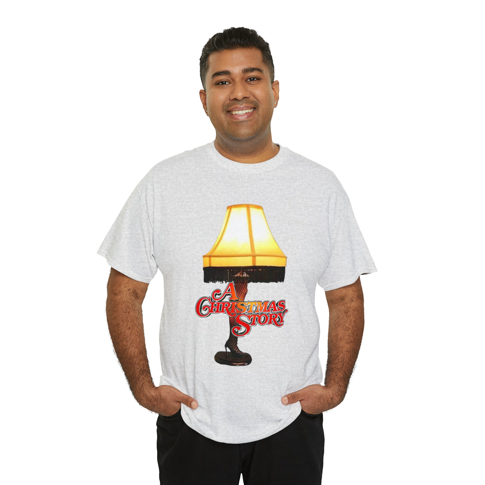 A Christmas Story- Leg Lamp Unisex Heavy Cotton T-Shirt - Creations by Chris and Carlos