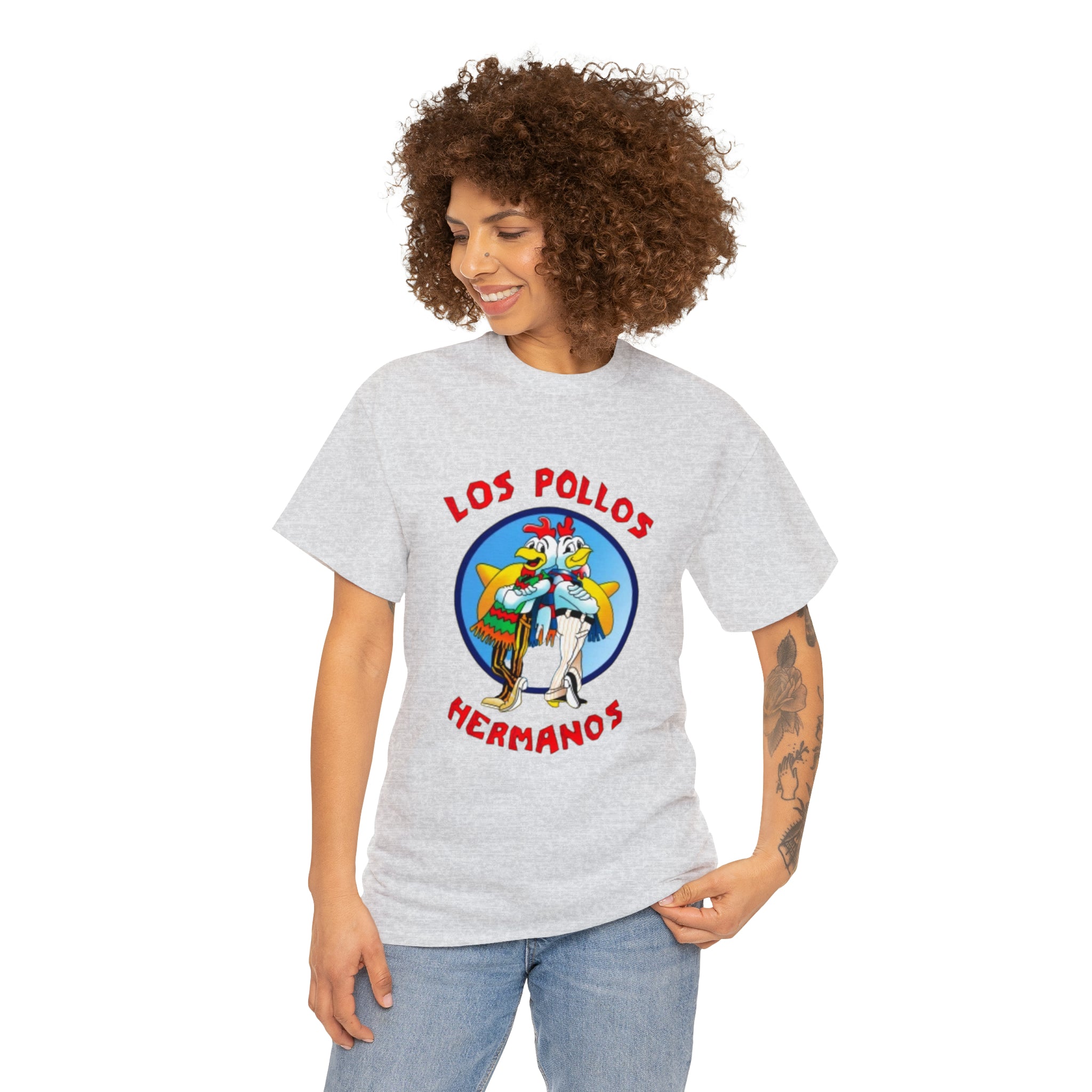 Pollos- Unisex Heavy Cotton T-Shirt - Creations by Chris and Carlos