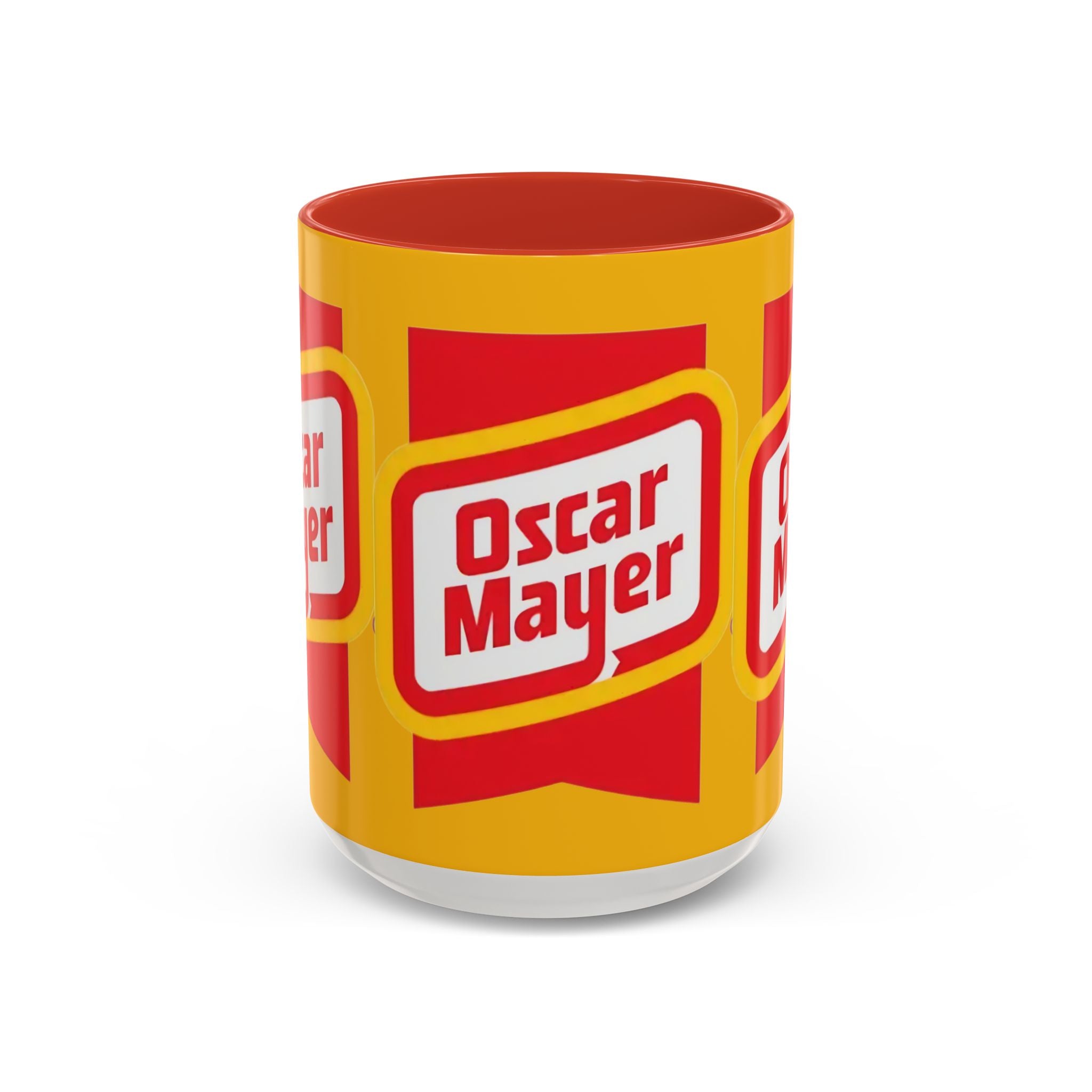 Accent Mug — Retro Oscar Mayer Logo Coffee Cup (11/15 oz) - Creations by Chris and Carlos