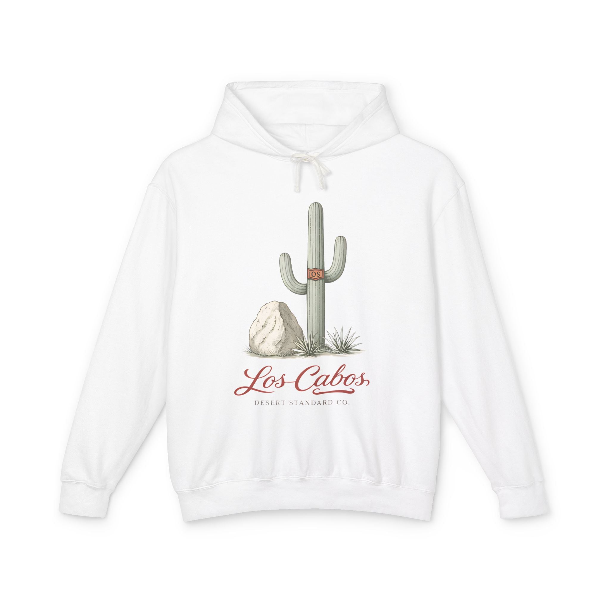 Los Cabos Cactus Hoodie — Lightweight Desert Travel Sweatshirt - Creations by Chris and Carlos