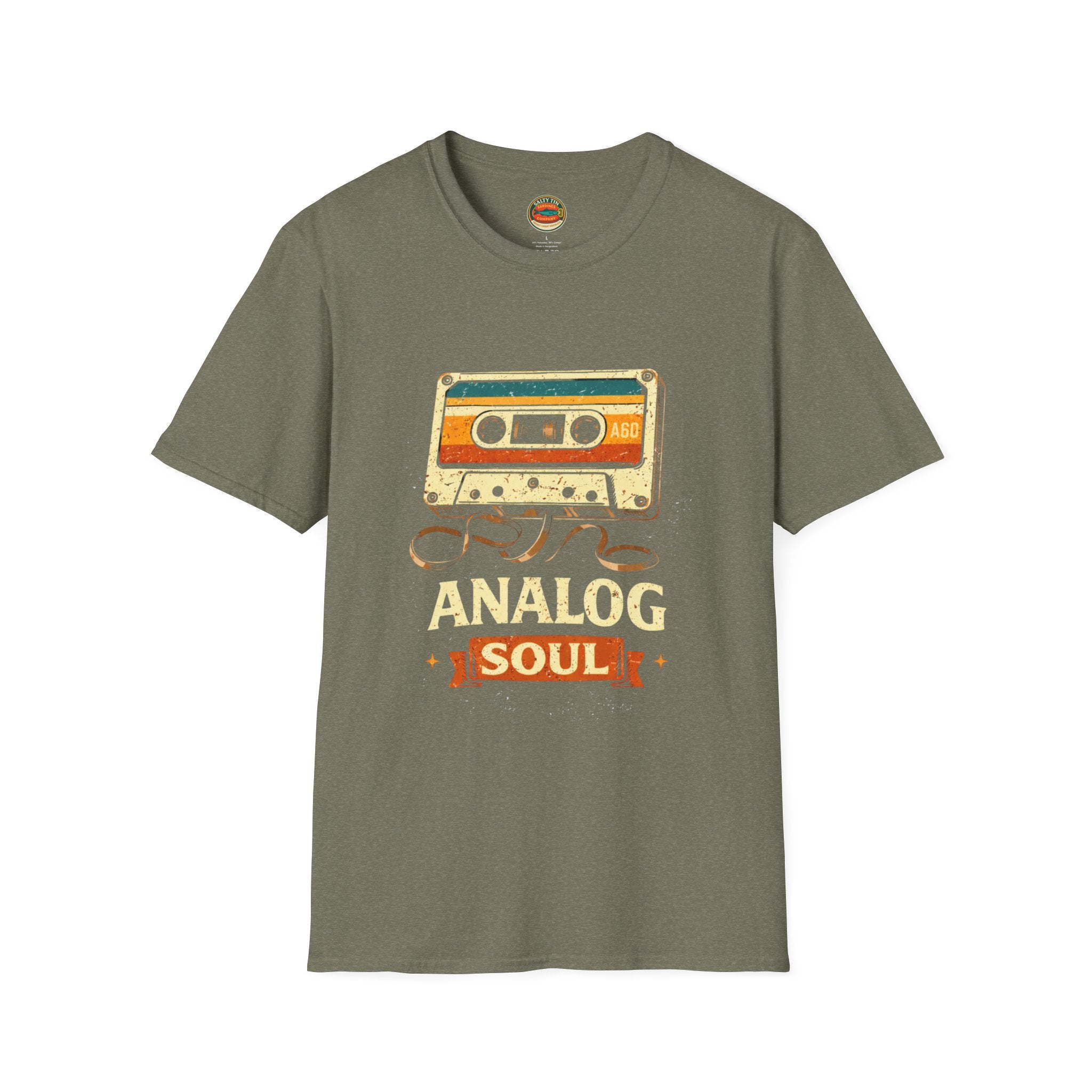 Analog Soul Cassette T-Shirt — Retro Music Vintage Tape Tee - Creations by Chris and Carlos