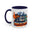 KnicksTape NYC Coffee Mug — New York Subway, Statue of Liberty & Orange Mascot Accent Mug (11/15 oz)