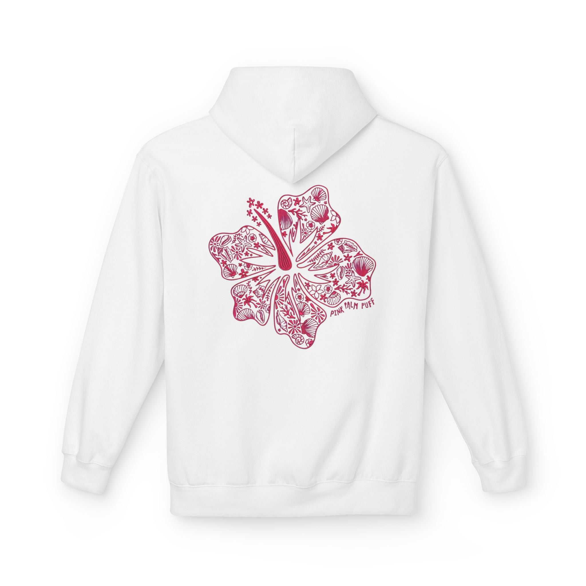 Pinkie Bluff Inspired Floral Graphic Hoodie — Vintage Botanical Note Print - Creations by Chris and Carlos