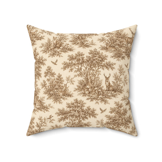 Old Soul Harvest™ Woodland Toile Throw Pillow - Throw Pillow from Old Soul Harvest Woodland Trail
