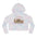 Cropped Hoodie - 'Love Shack Cottage Weekend Club' Vintage Floral Cabin Graphic