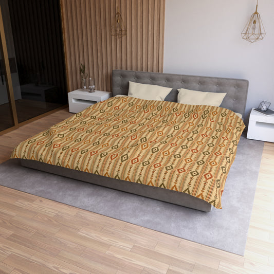 Southwestern Diamond Microfiber Duvet Cover – Boho Geometric Bedding - Creations by Chris and Carlos