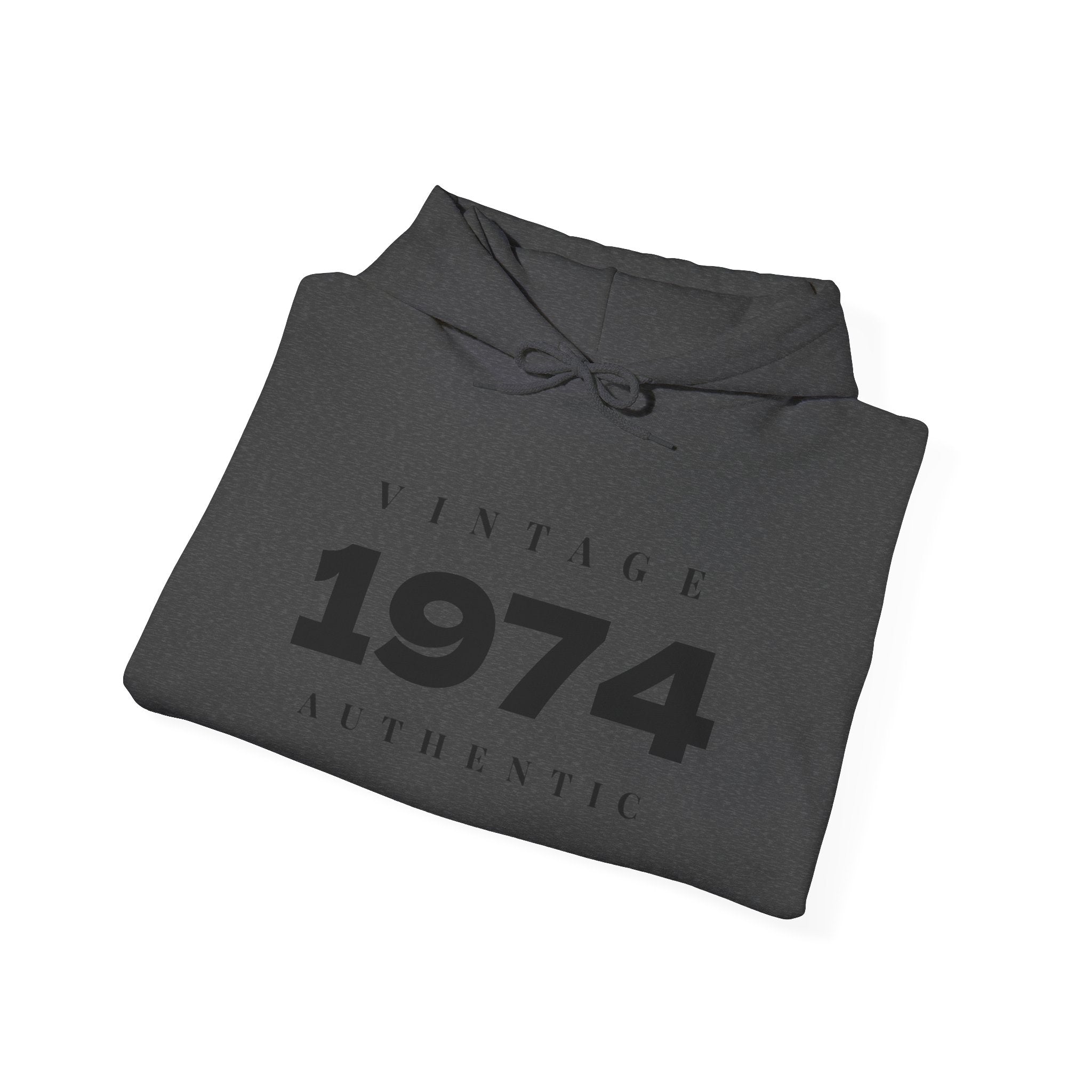 1974 Vintage Hoodie — Authentic Birthday Sweatshirt - Creations by Chris and Carlos