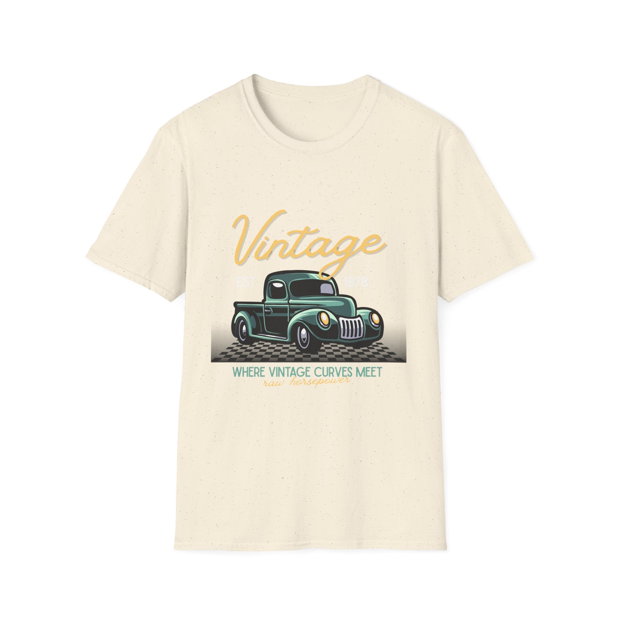 Vintage Truck T-Shirt — "Vintage" Retro Pickup Graphic Tee - Creations by Chris and Carlos