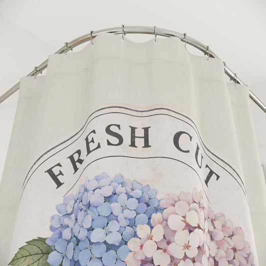 Hydrangea 'Fresh Cut Locally Grown' Shower Curtain - Creations by Chris and Carlos