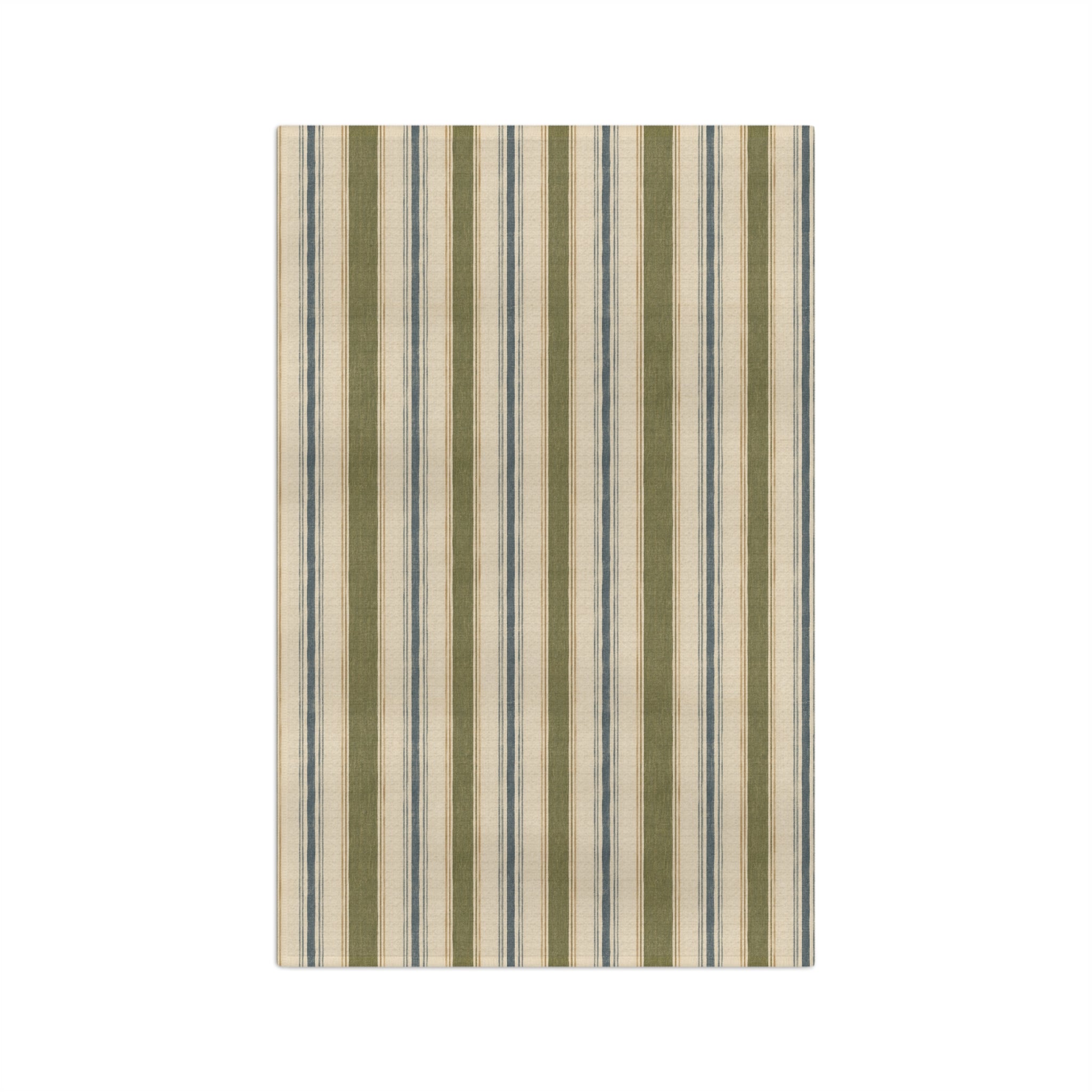 Green Stripe Microfiber Tea Towel — Farmhouse Kitchen Dish Cloth - Creations by Chris and Carlos