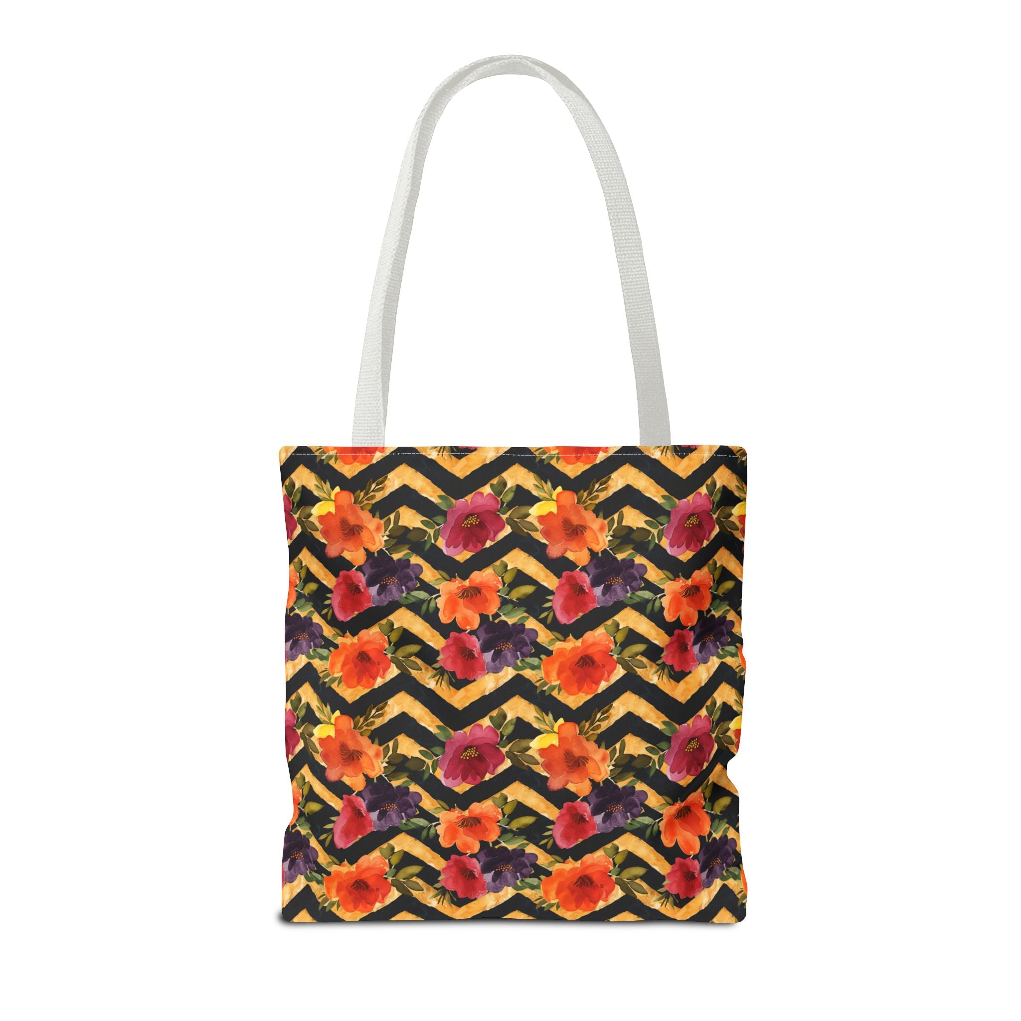 Sol y Alegría (Sun and Joy) Collection- Cactus Succulent Pattern Microfiber Blanket Soft Velveteen Throw for Home & Garden Lovers Floral Chevron Tote Bag — Bright Orange & Pink All-Over-Print Beach Shopper - Creations by Chris and Carlos