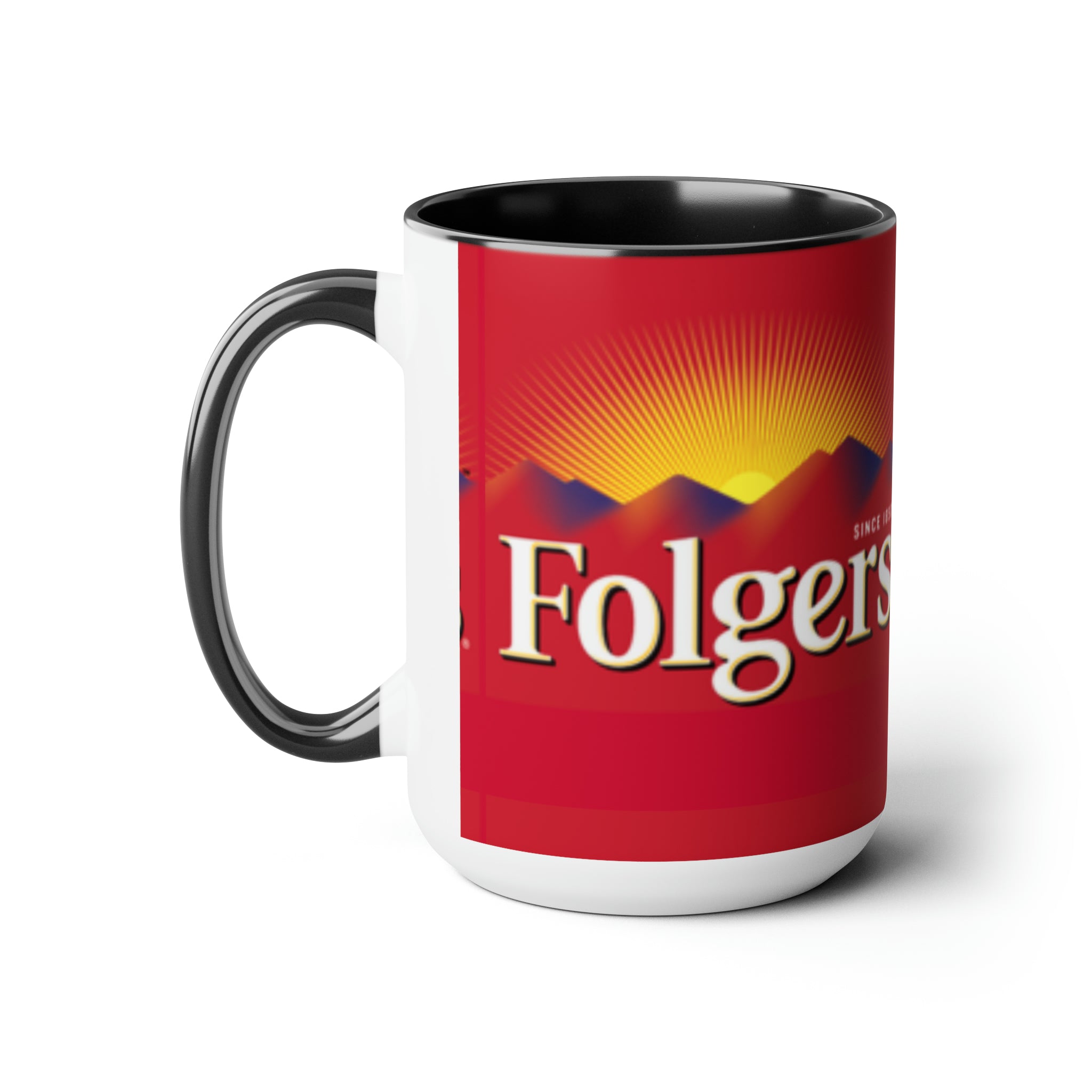 Folgers- White Ceramic Mug - Creations by Chris and Carlos