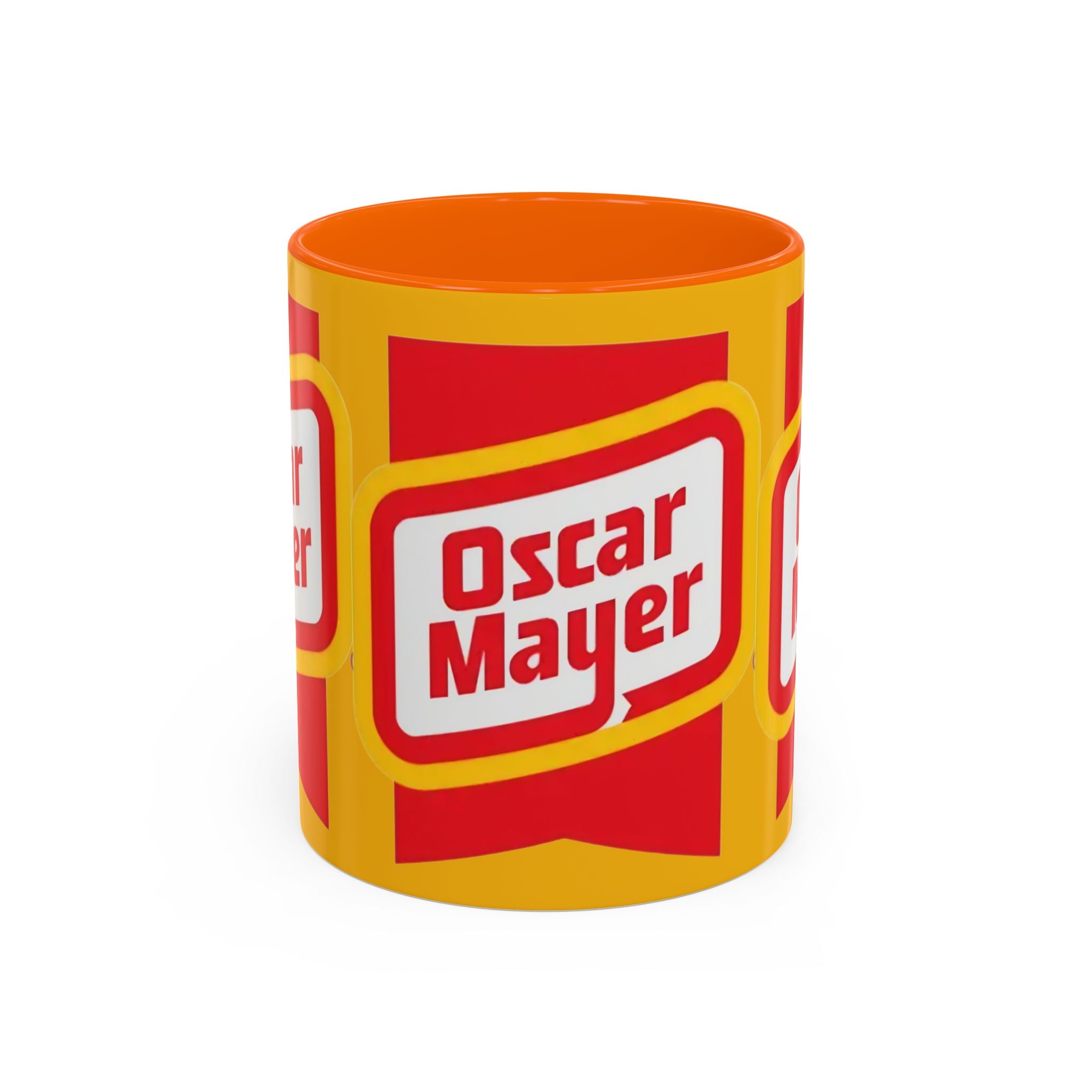 Accent Mug — Retro Oscar Mayer Logo Coffee Cup (11/15 oz) - Creations by Chris and Carlos