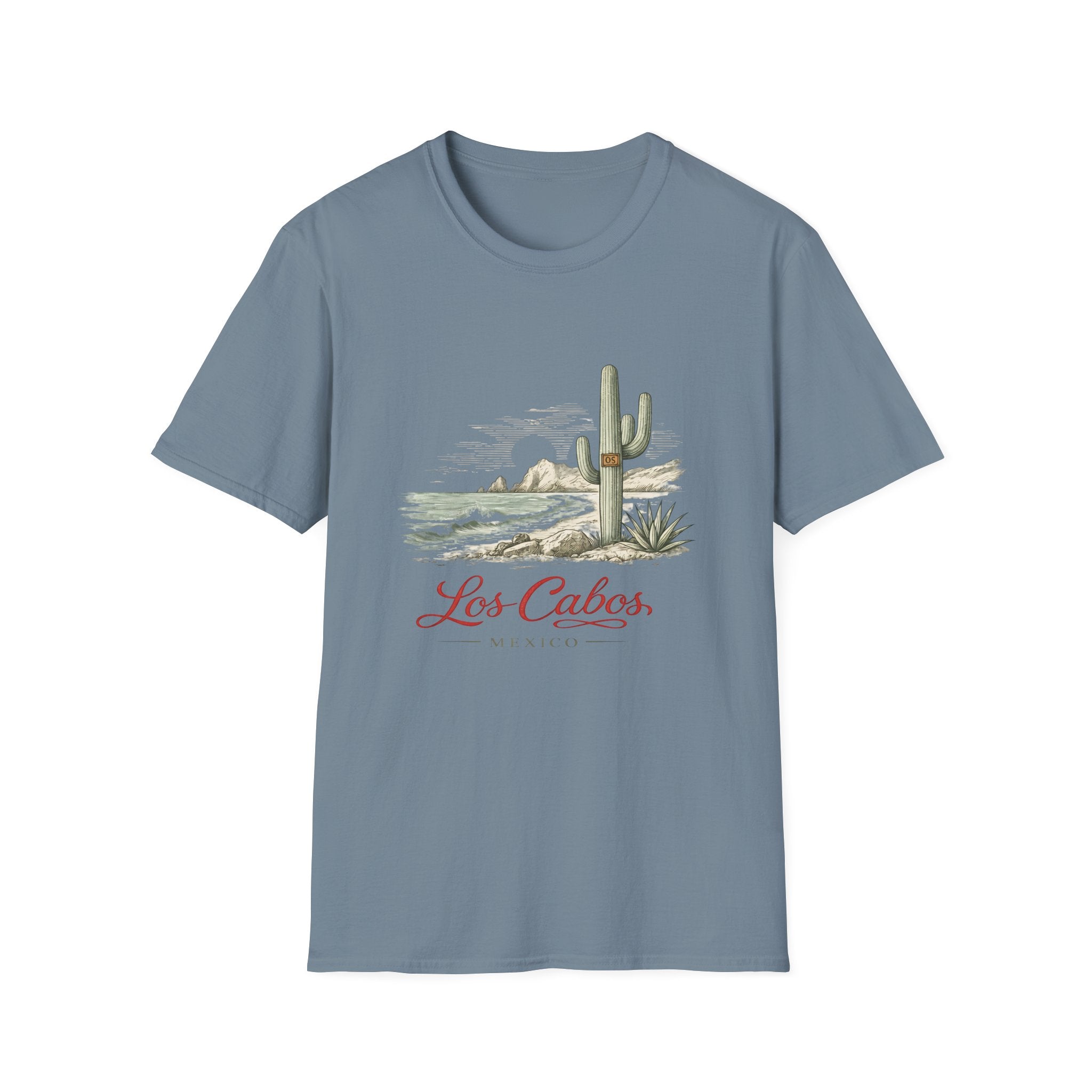 Los Cabos Desert Coast T-Shirt — Vintage Cactus Beach Graphic - Creations by Chris and Carlos