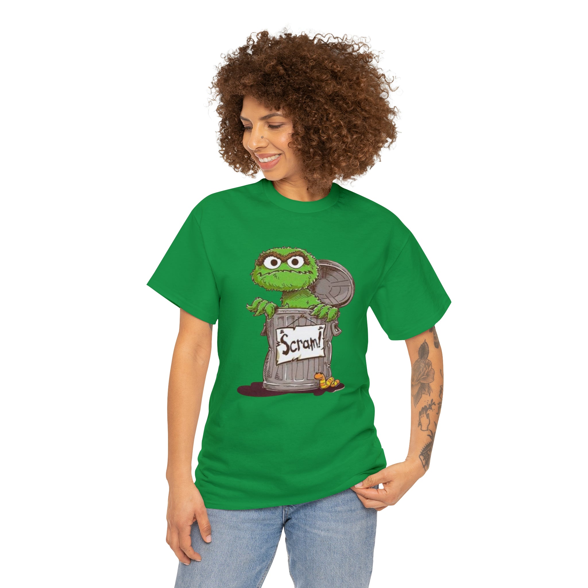 Oscar the Grouch- Unisex Heavy Cotton T-Shirt - Creations by Chris and Carlos