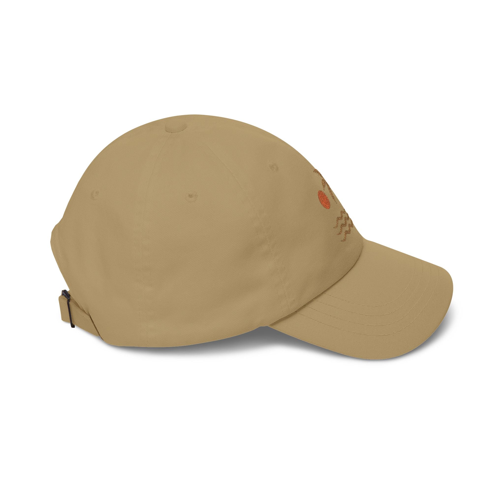 Dad Cap — Embroidered Palm Tree Sunset Beach Hat - Creations by Chris and Carlos