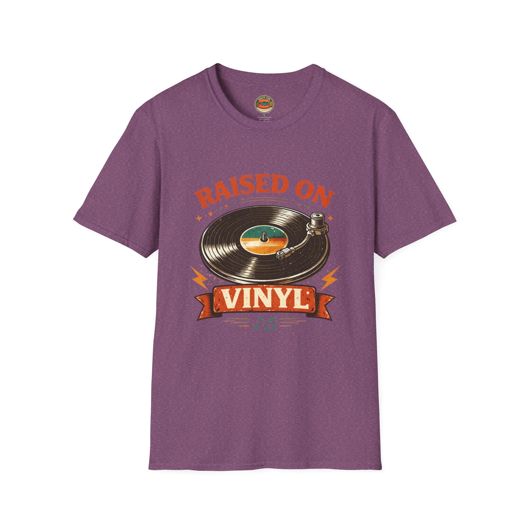 Raised on Vinyl T-Shirt — Retro Record Lover Tee - Creations by Chris and Carlos