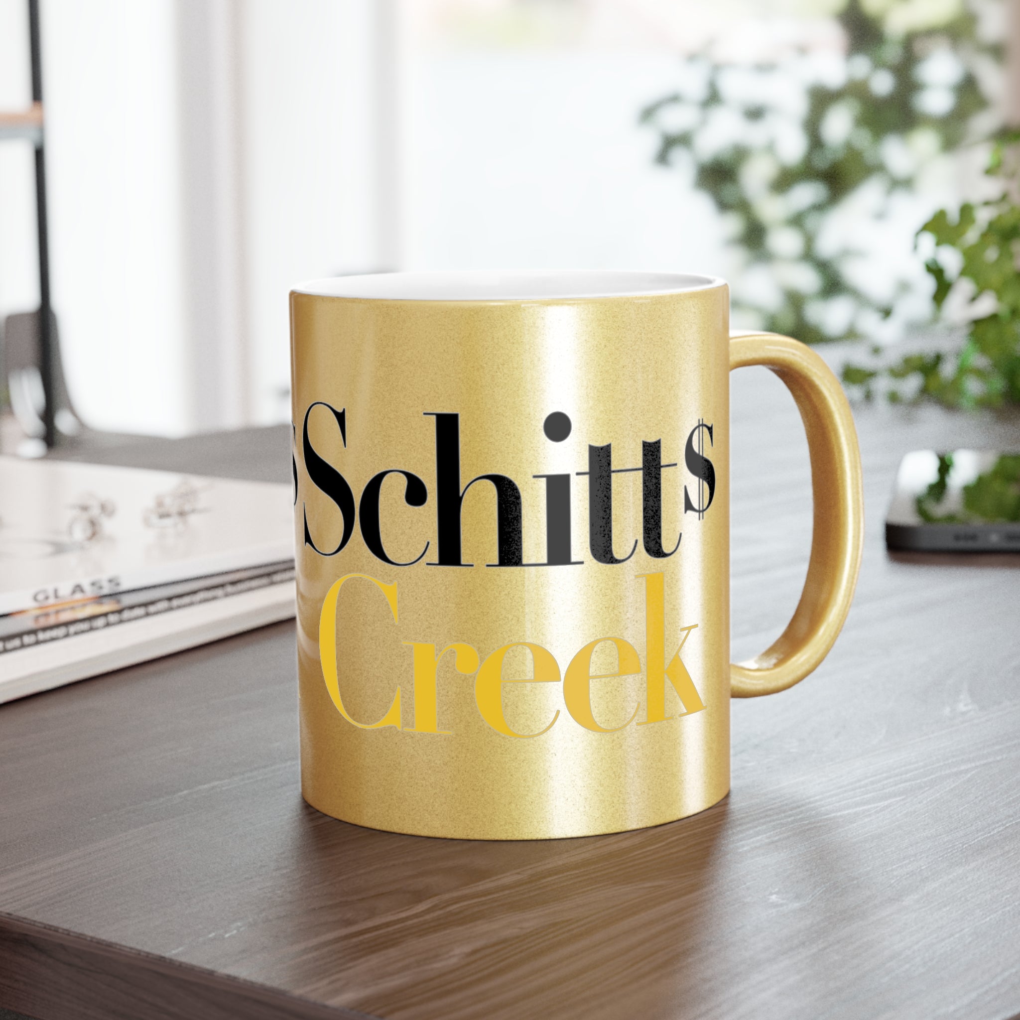 Schitt's Creek TV Show - Metallic Mug (Silver\Gold) - Creations by Chris and Carlos