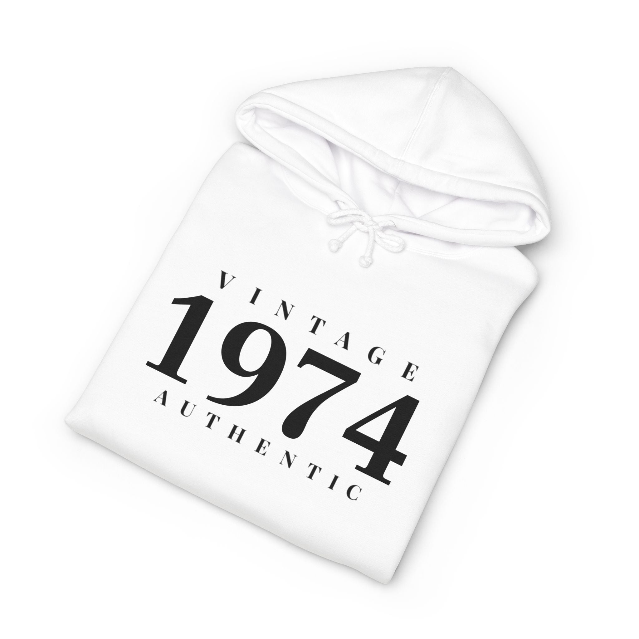1974 Vintage Hoodie Authentic 1974 Birthday Pullover- Personalize - Creations by Chris and Carlos