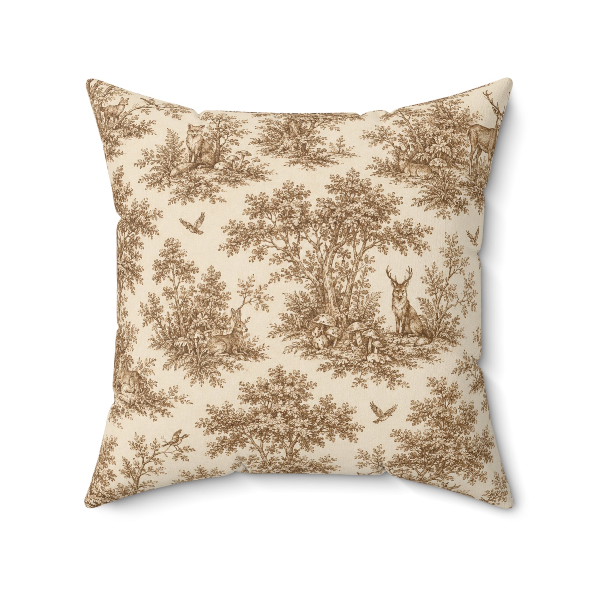 Old Soul Harvest™ Woodland Toile Throw Pillow - Throw Pillow from Old Soul Harvest Woodland Trail