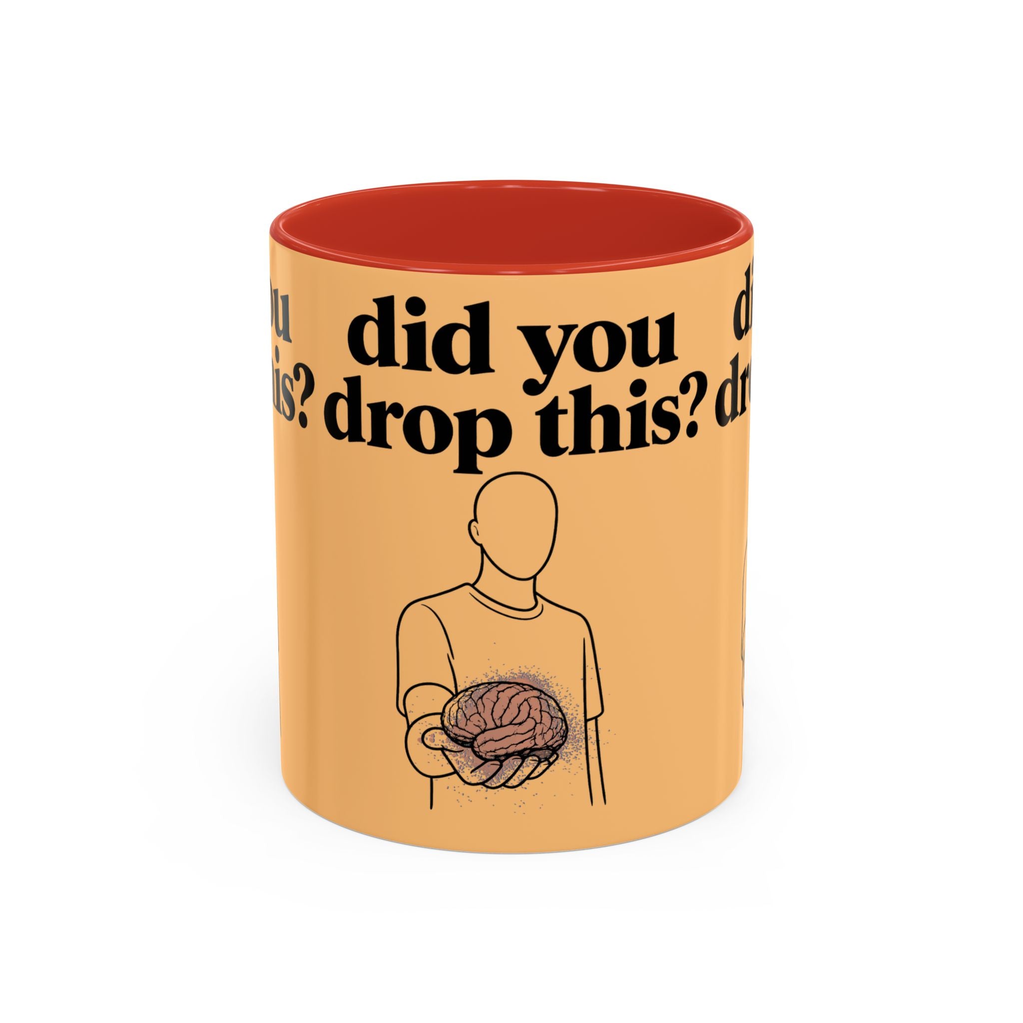 Did You Drop This? Brain Illustration Accent Coffee Mug - Creations by Chris and Carlos