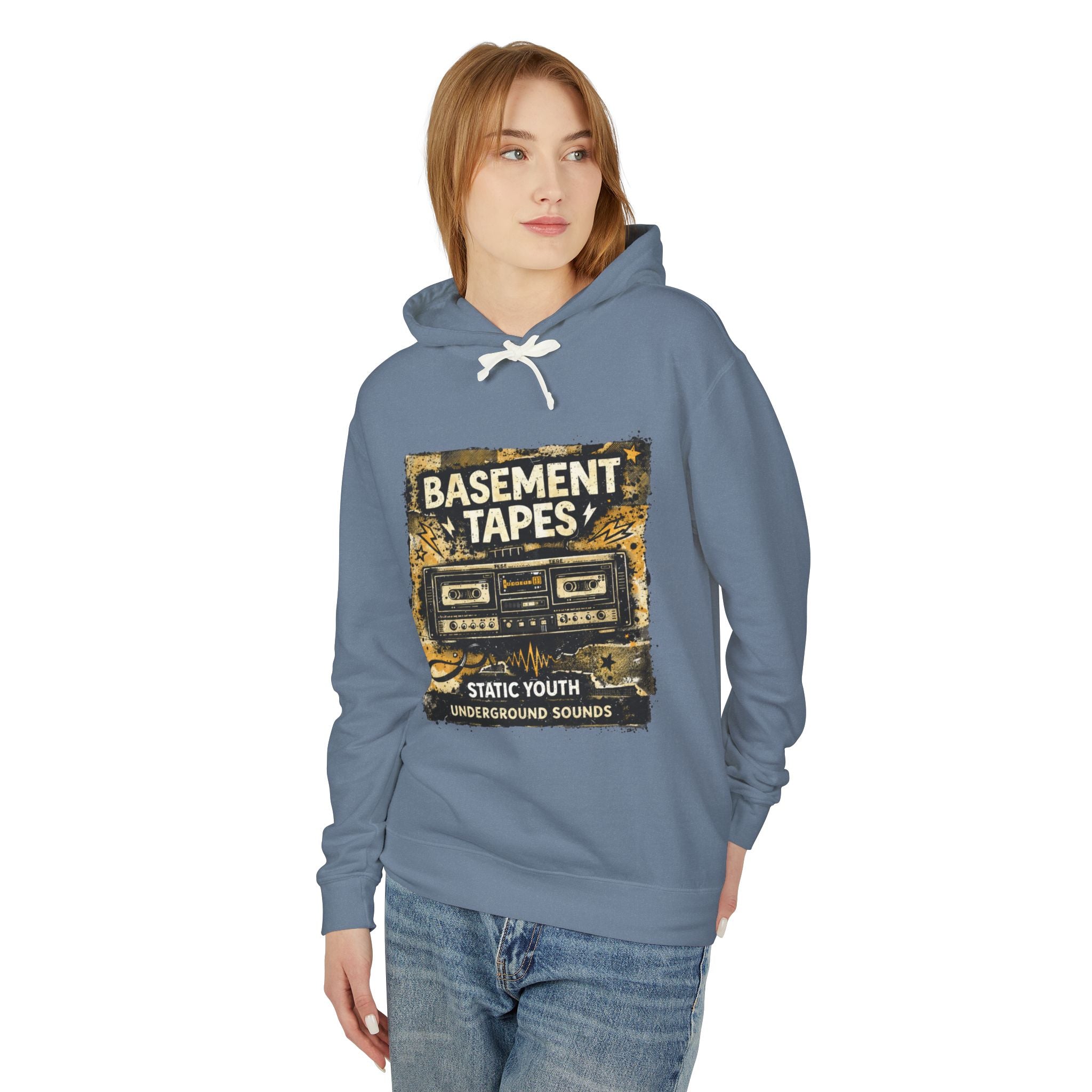 Basement Tapes Vintage Cassette Hoodie — Retro Music Streetwear - Creations by Chris and Carlos