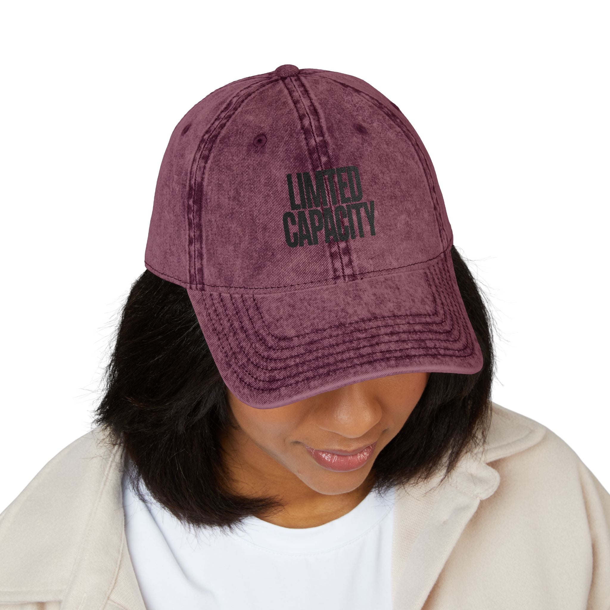 Limited Capacity Vintage Embroidered Cap - Creations by Chris and Carlos