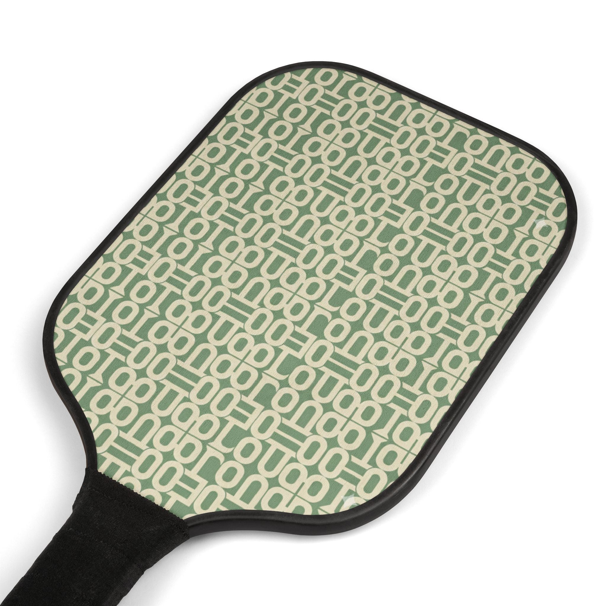 Pickleball Paddles & Balls Set — Retro Geometric Mint Design Kit - Creations by Chris and Carlos