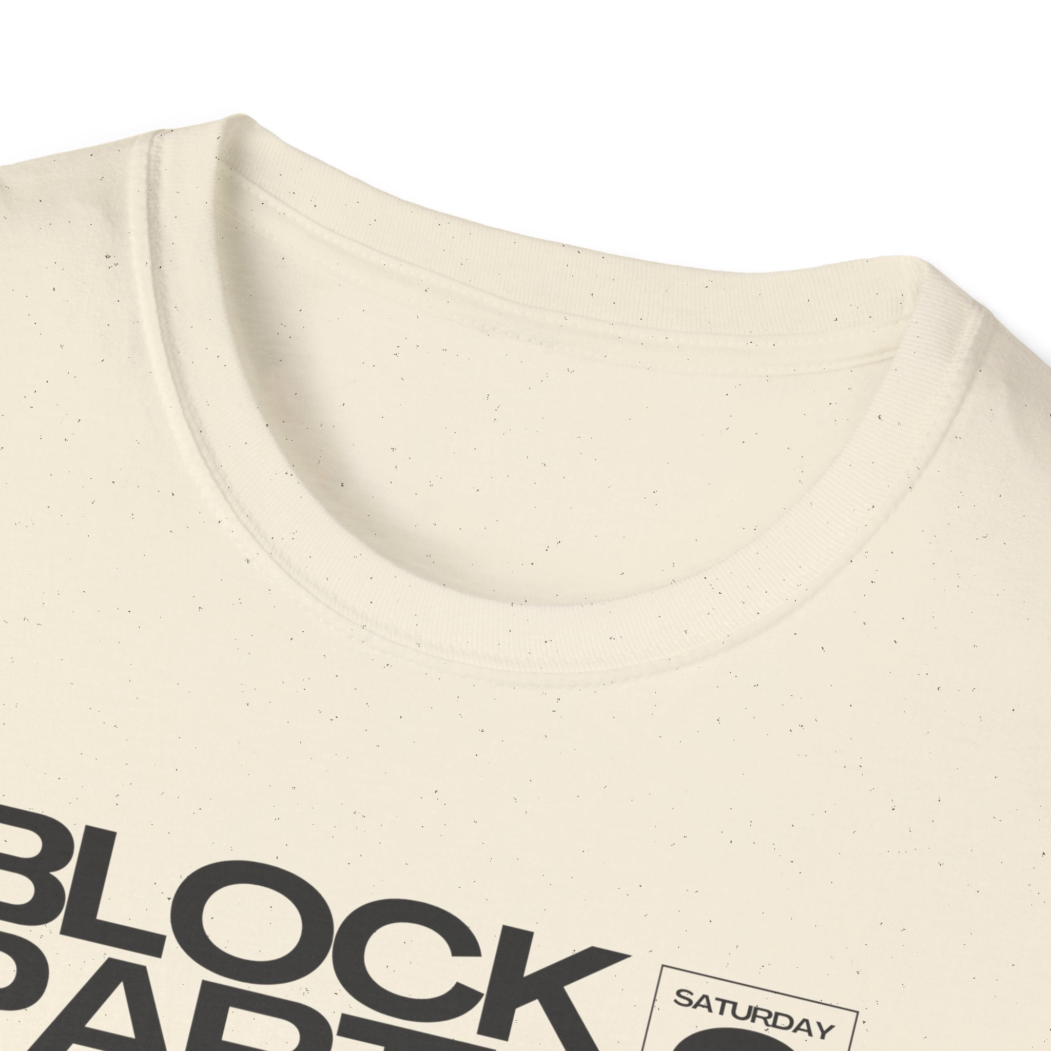 Block Party 3 Graphic Tee — 3D Smile Face Music Festival T-Shirt - Creations by Chris and Carlos