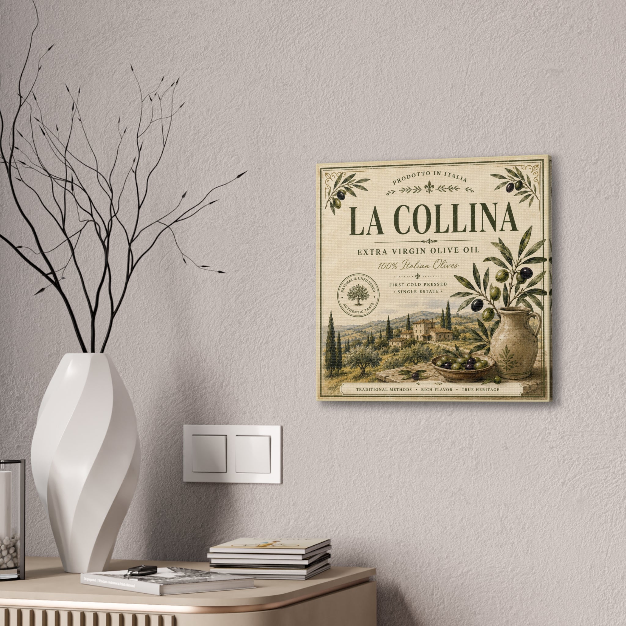 La Collina Olive Oil Canvas Wall Art - Creations by Chris and Carlos