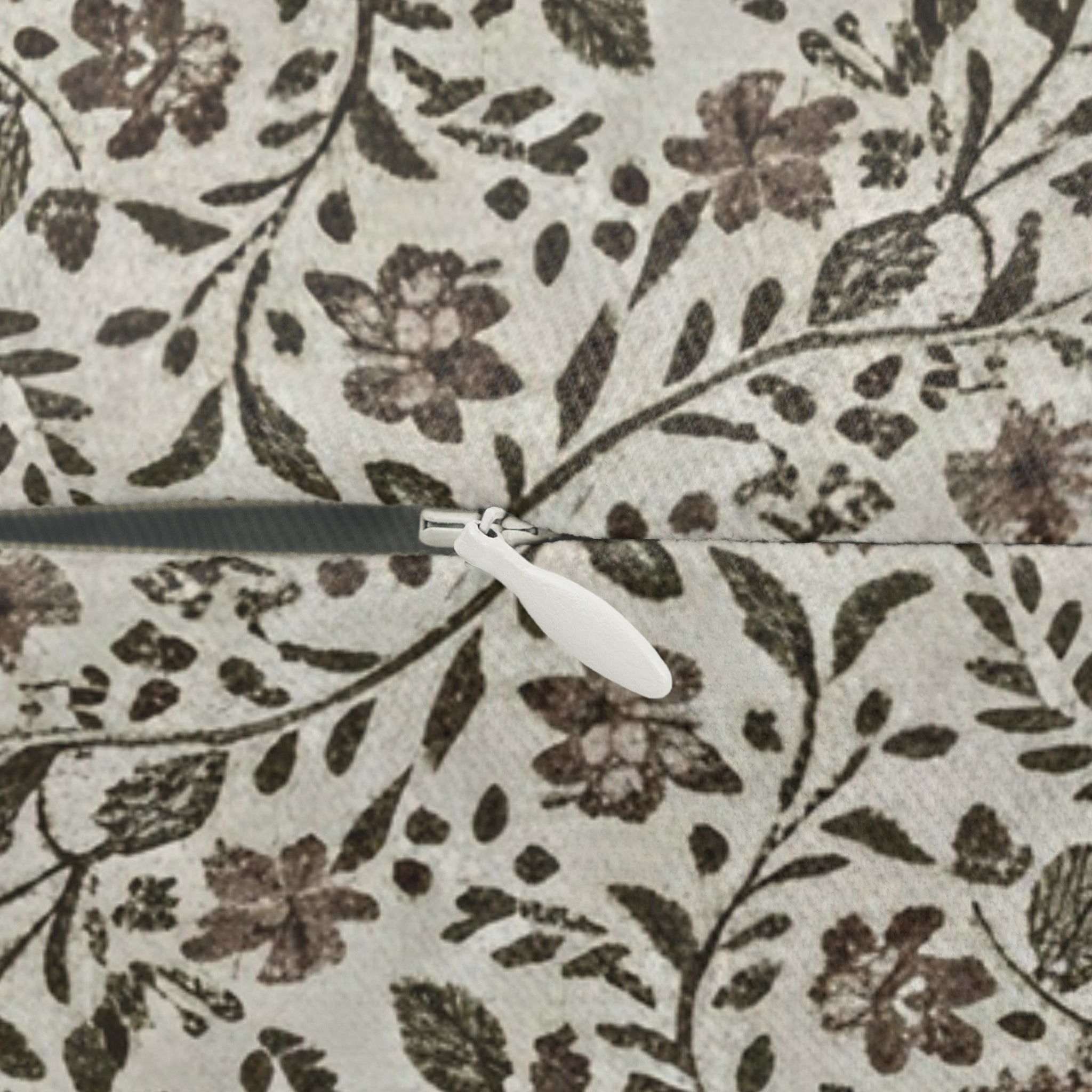 Floral Vine Lumbar Pillow — Neutral Botanical Throw Pillow - Creations by Chris and Carlos