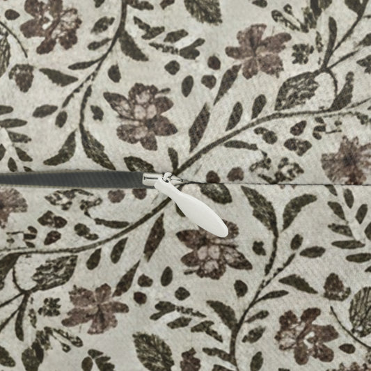 Floral Vine Lumbar Pillow — Neutral Botanical Throw Pillow - Creations by Chris and Carlos