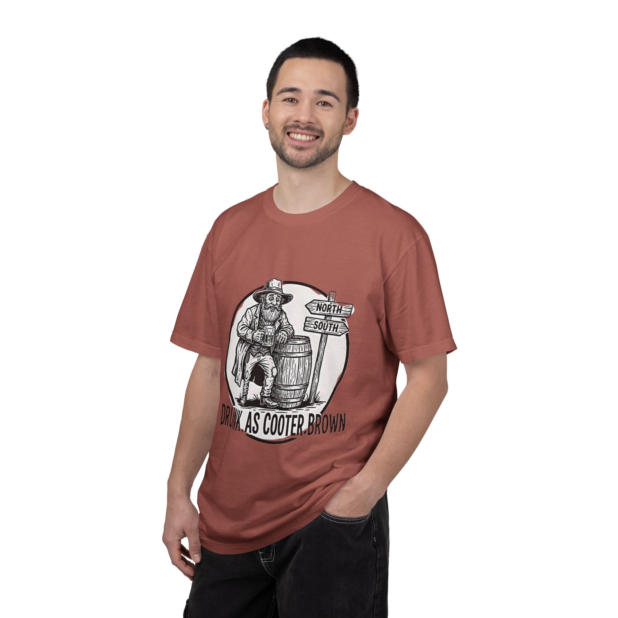 Drunk as Cooter Brown T-Shirt — Vintage Country Barrel Graphic Tee - Creations by Chris and Carlos